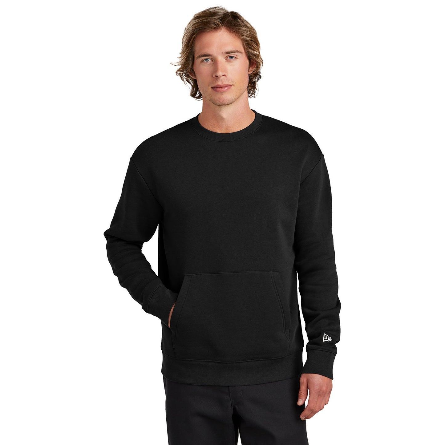 Black Fleece Sweatshirt - New Era - Vintage Style