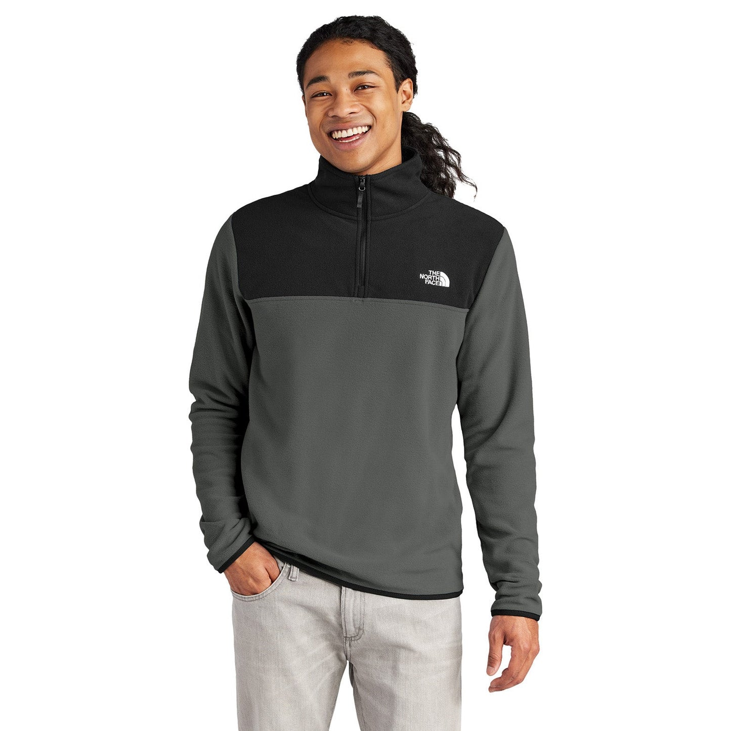Asphalt Grey Sweatshirt - The North Face - Stretch Fleece