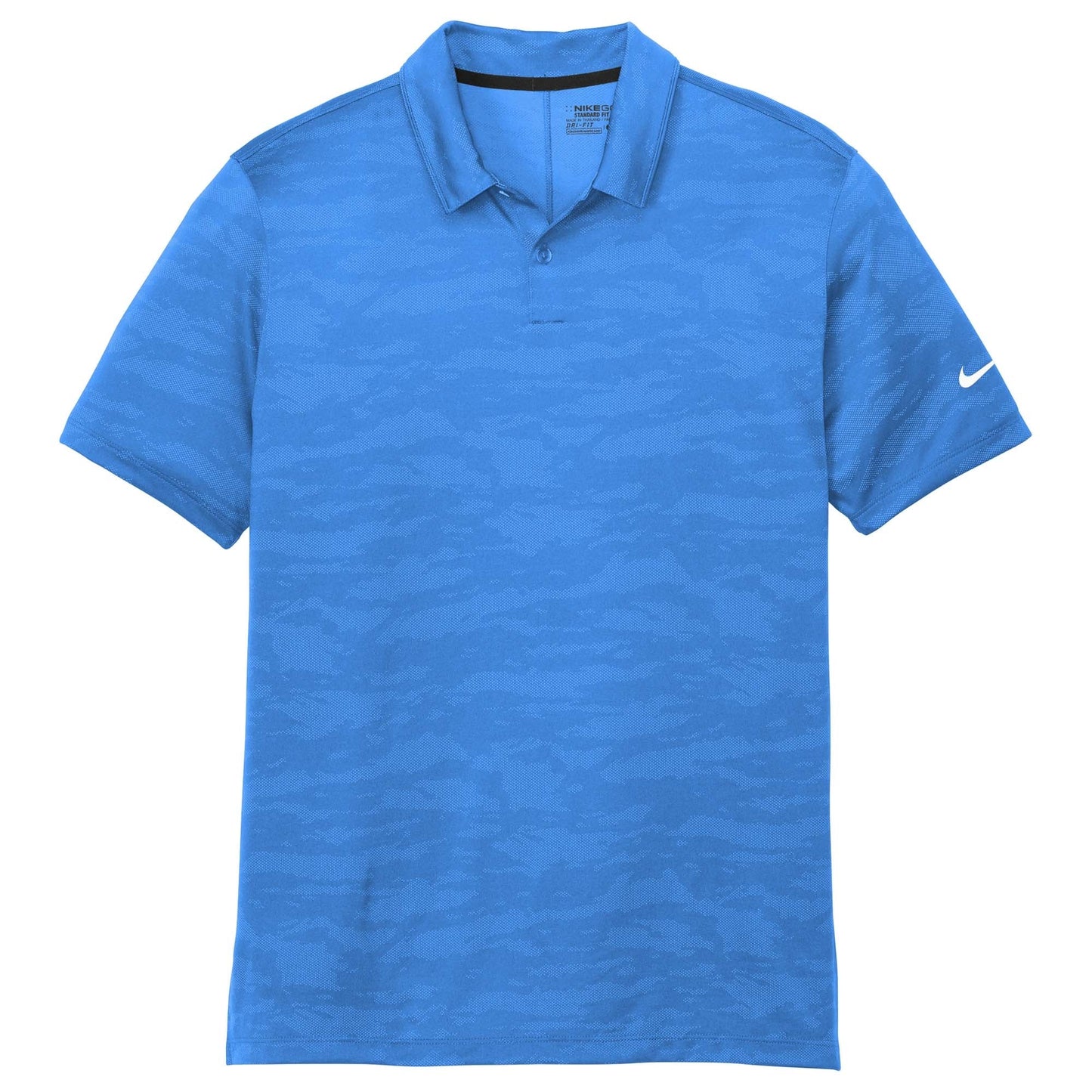 Blue Polo Shirts - Nike - Stylish Jacquard Design - Quality