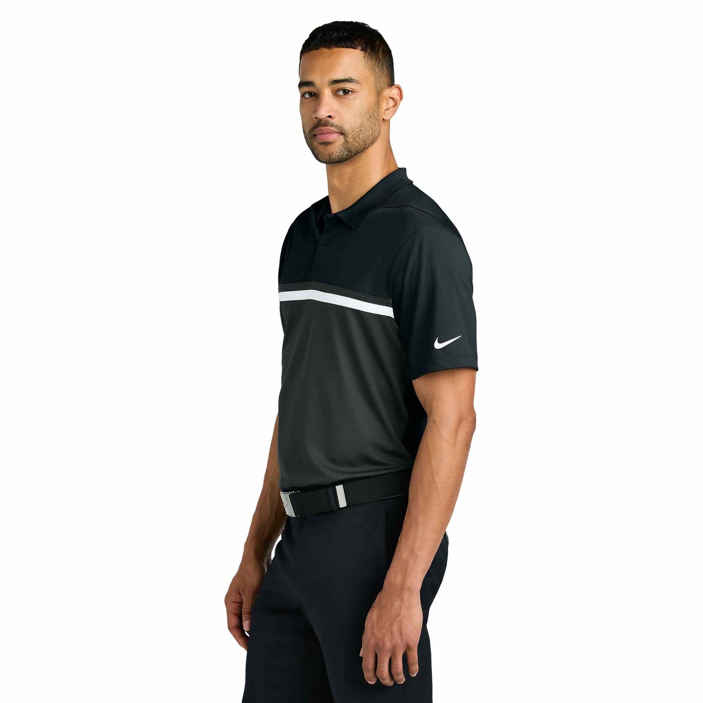 Black Polo Shirt - Nike - Dri-FIT Fabric
