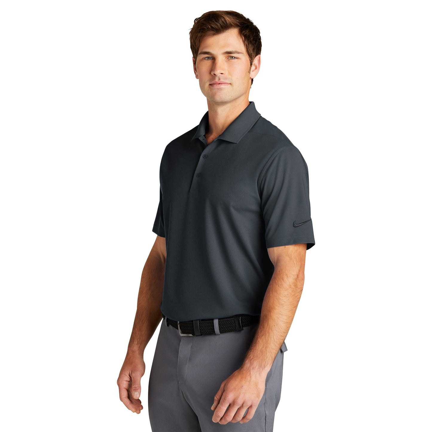 Anthracite Polo - Nike - Dri-Fit Micro Pique