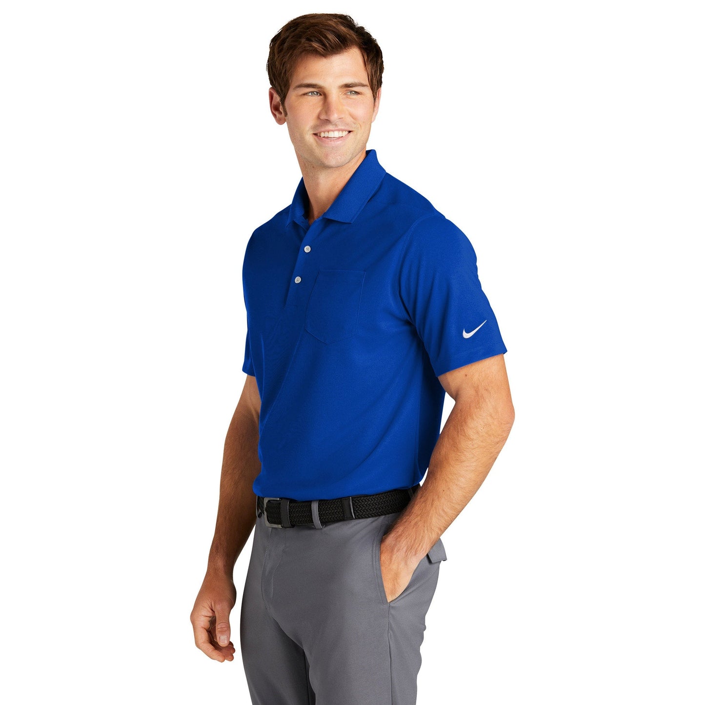 Anthracite Polo Shirt - Nike - Dri-FIT Fabric