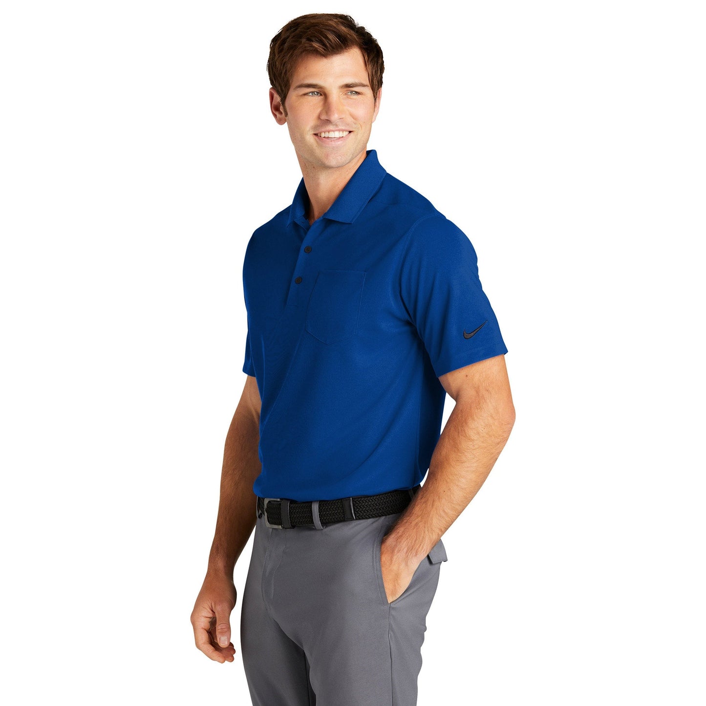 Anthracite Polo Shirt - Nike - Dri-FIT Fabric
