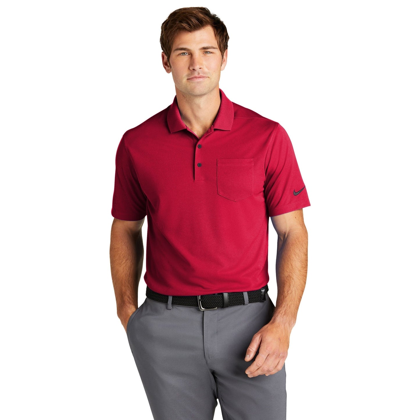 Anthracite Polo Shirt - Nike - Dri-FIT Fabric