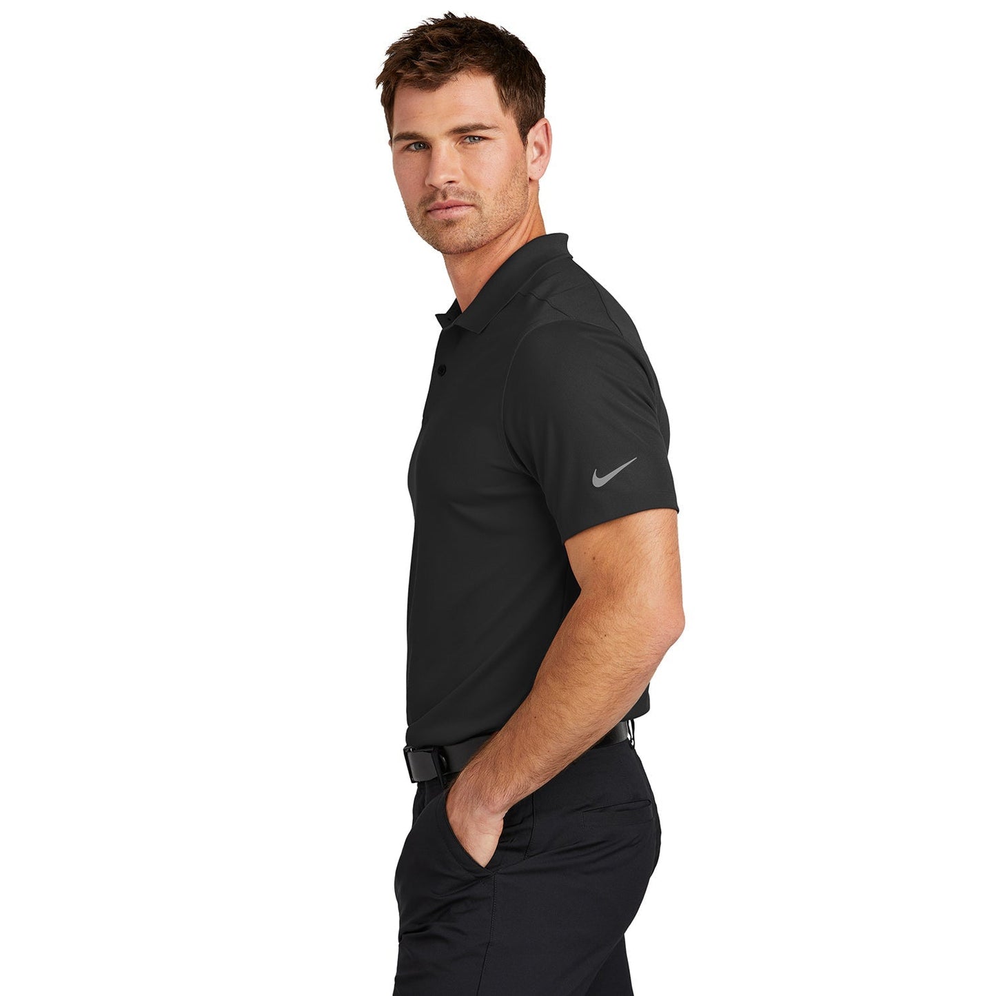Black Polo Shirts - Nike - Sustainable Fabric Design