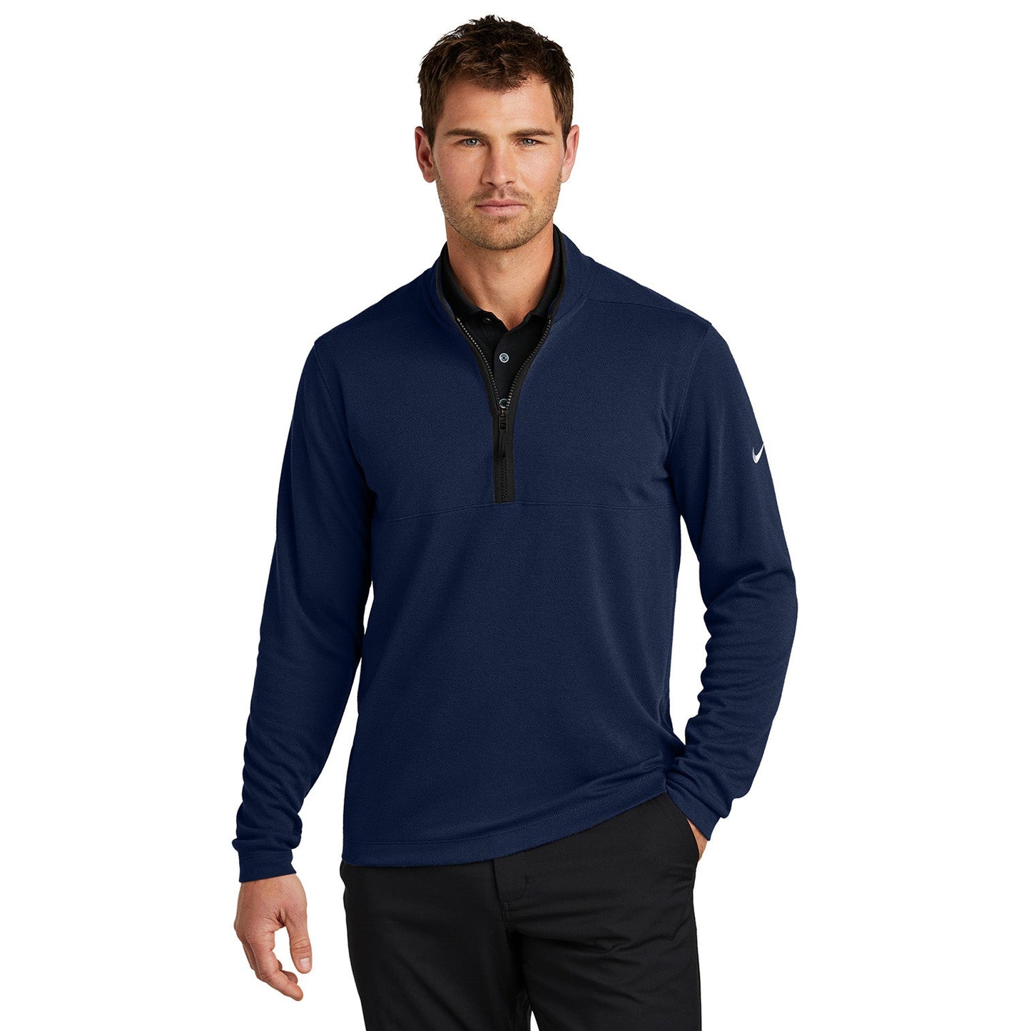 Black Sweatshirts - Nike - Textured Cover-Up