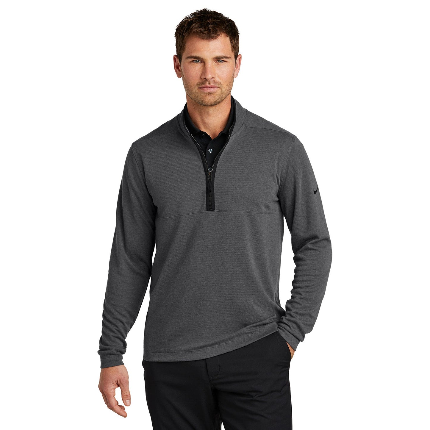 Black Sweatshirts - Nike - Textured Cover-Up