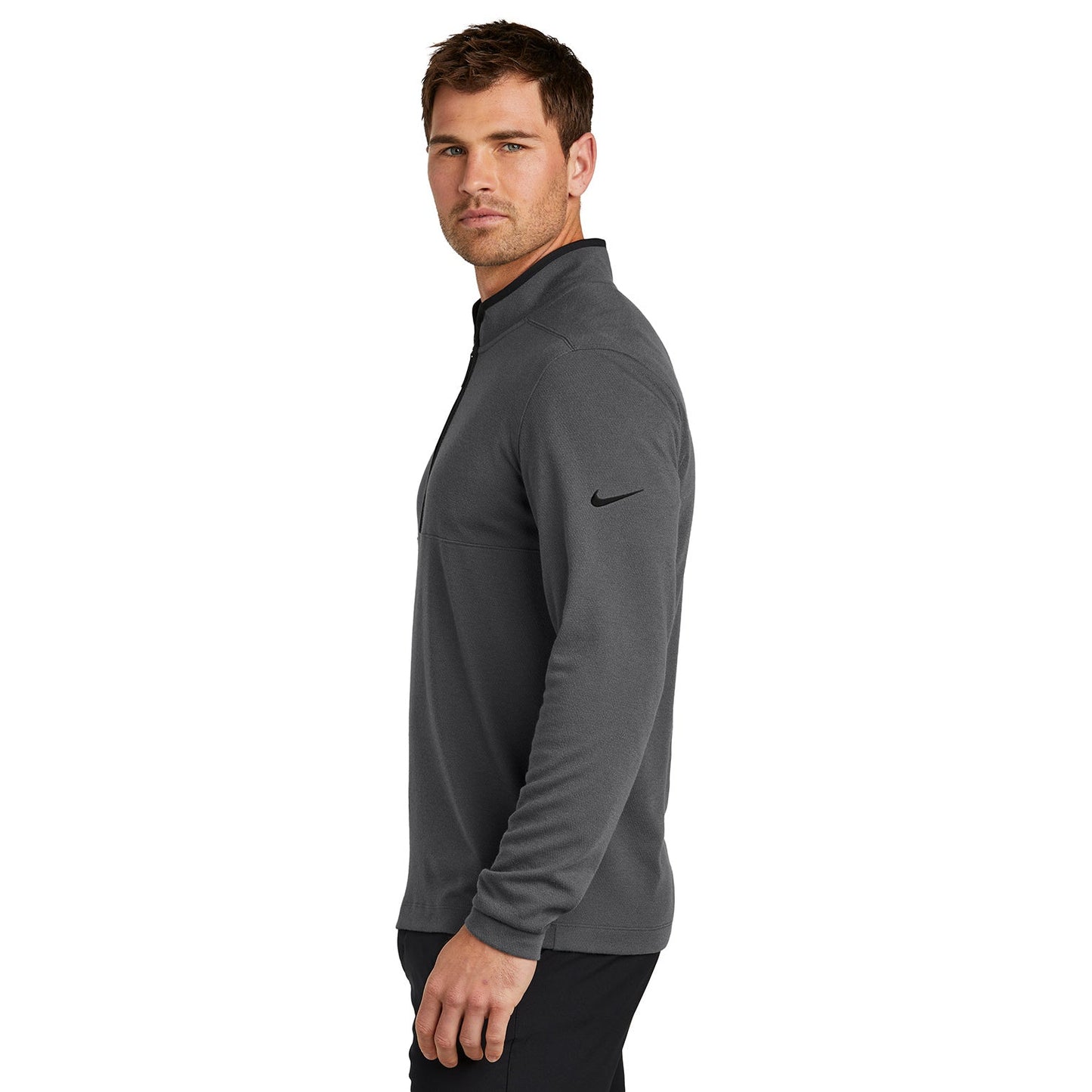 Black Sweatshirts - Nike - Textured Cover-Up
