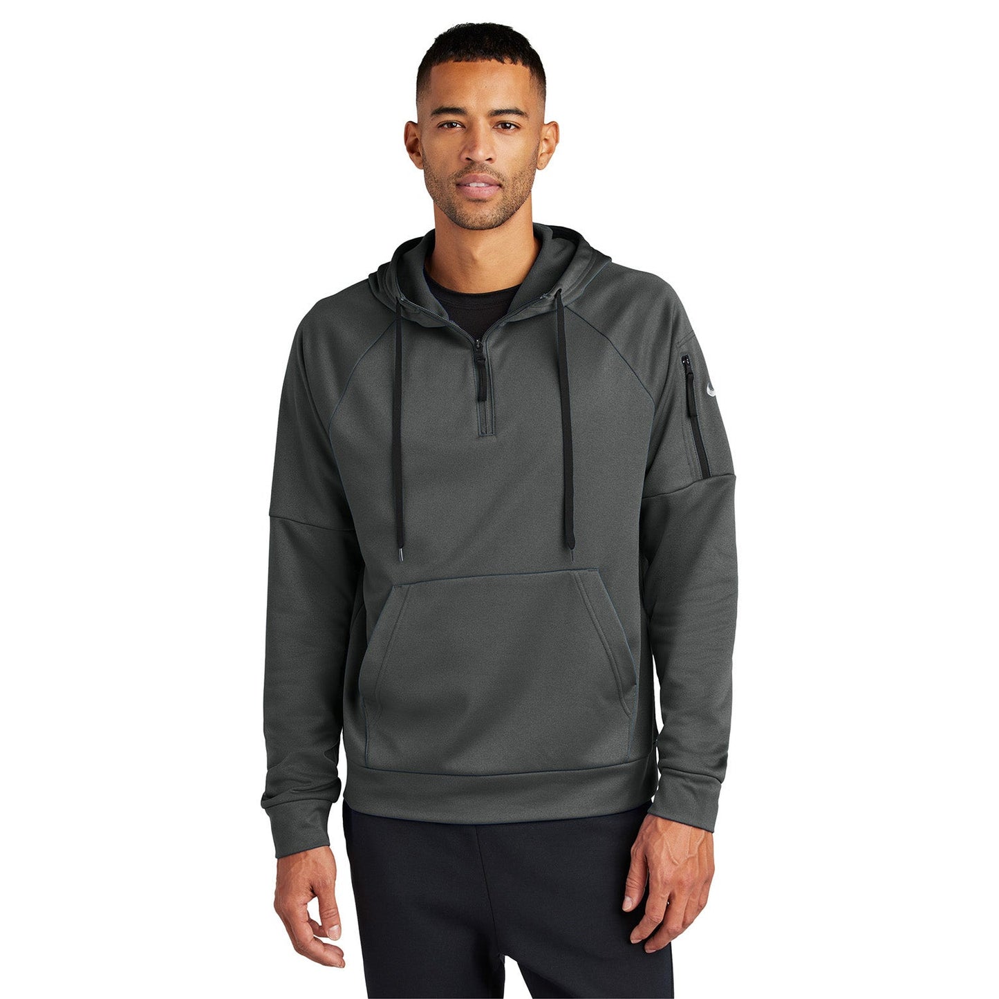 Anthracite Sweatshirt - Nike - Warm Fleece Hoodie - Active Wear