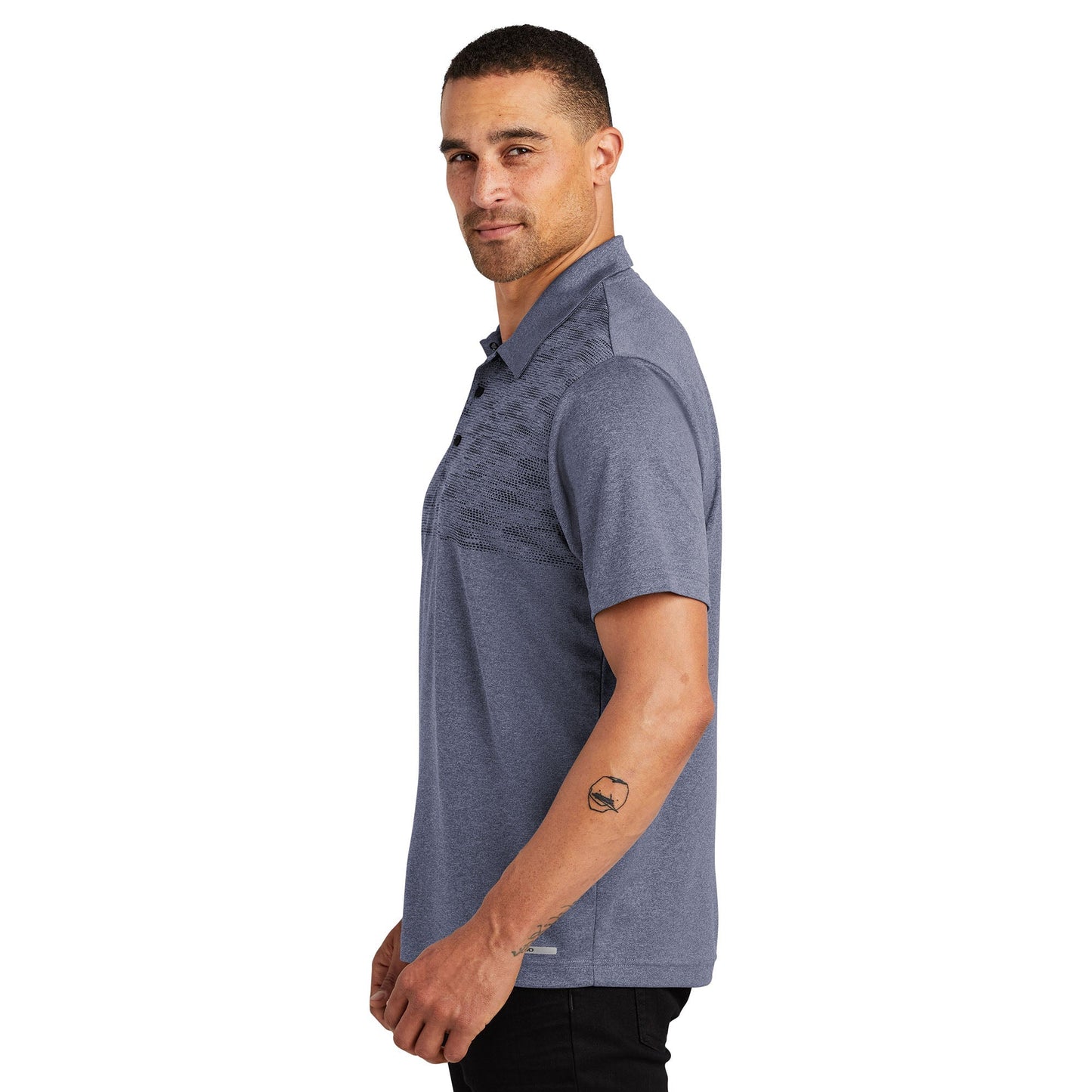 Dark Heather Grey Polo Shirts - OGIO - Wicking Comfort