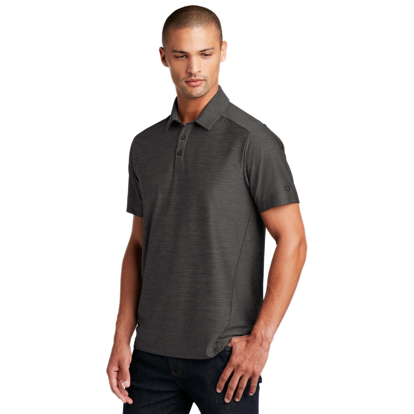Blacktop Polo Shirts - OGIO - Tonal Heather Fabric