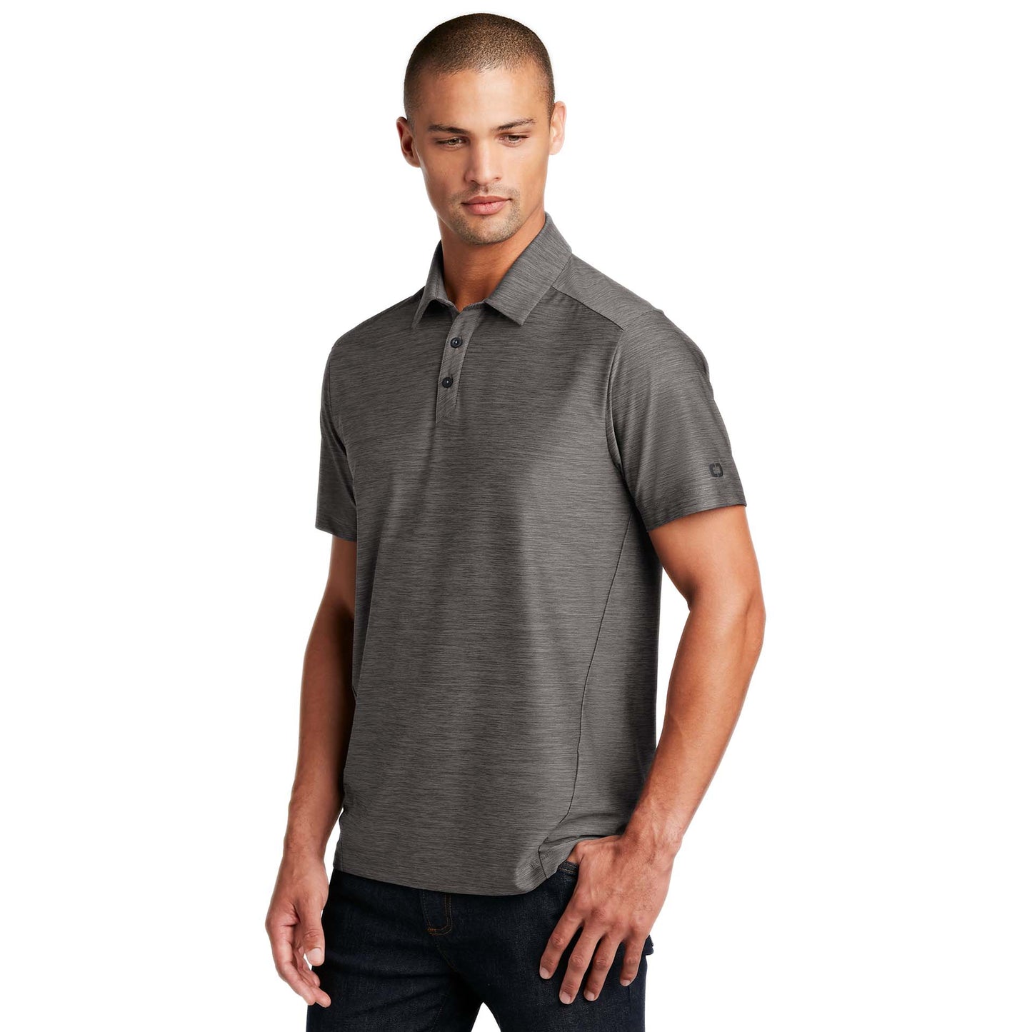 Blacktop Polo Shirts - OGIO - Tonal Heather Fabric