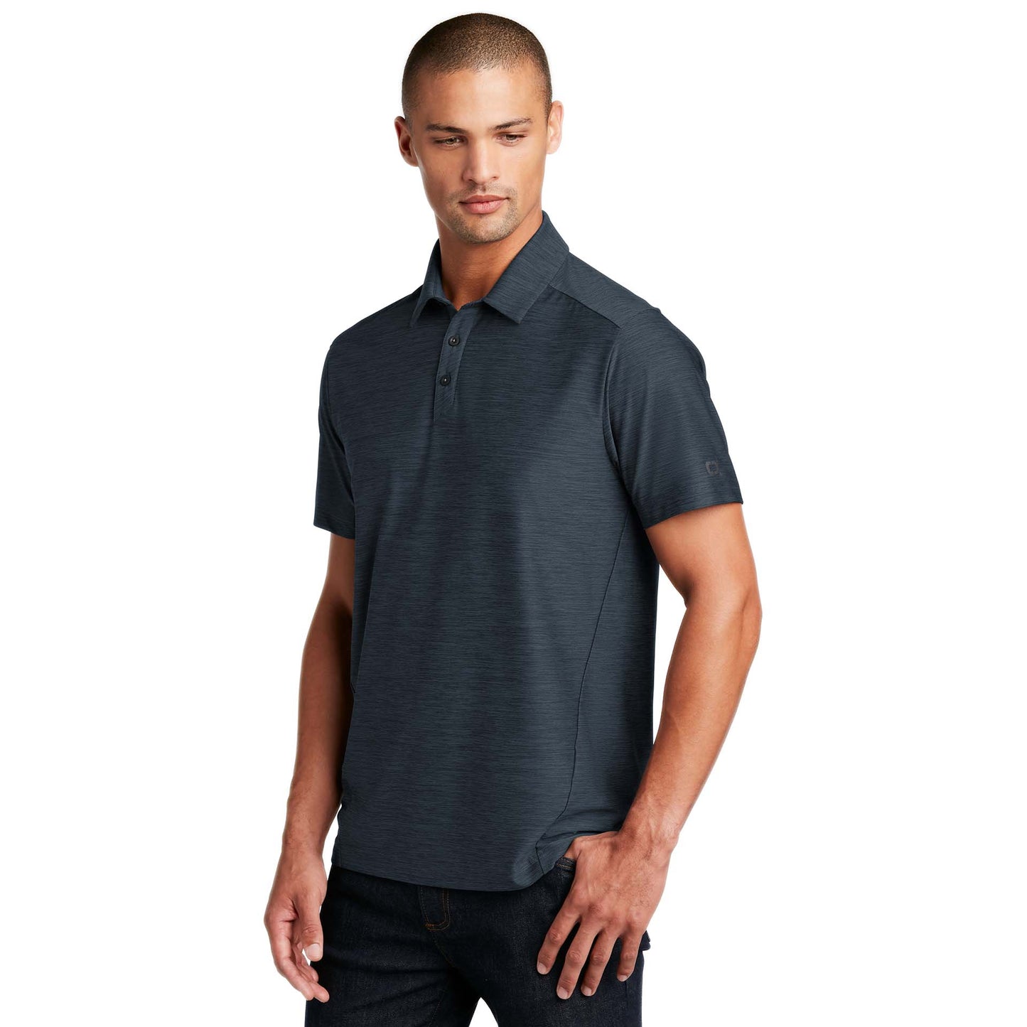 Blacktop Polo Shirts - OGIO - Tonal Heather Fabric