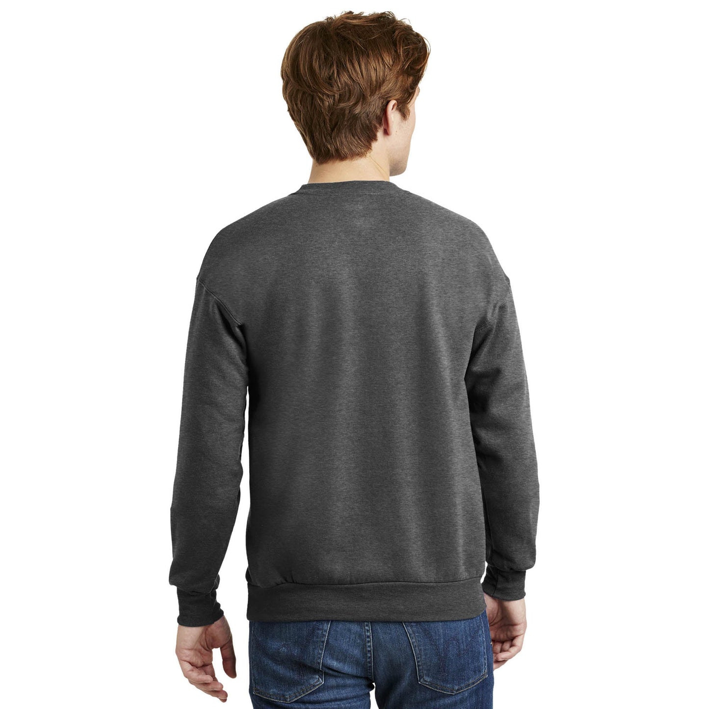 White Sweatshirts - Cozy Crewneck - Hanes - Eco-Friendly