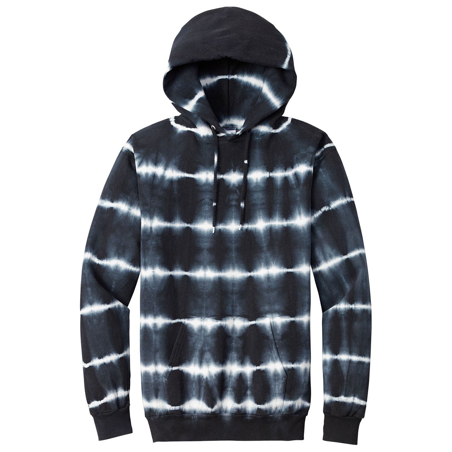 Black/White Sweatshirt - Port & Company - Tie-Dye Fleece