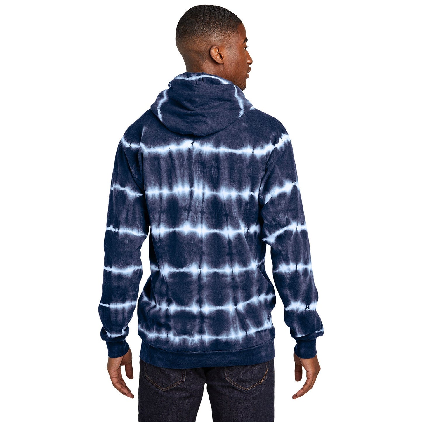 Black/White Sweatshirt - Port & Company - Tie-Dye Fleece