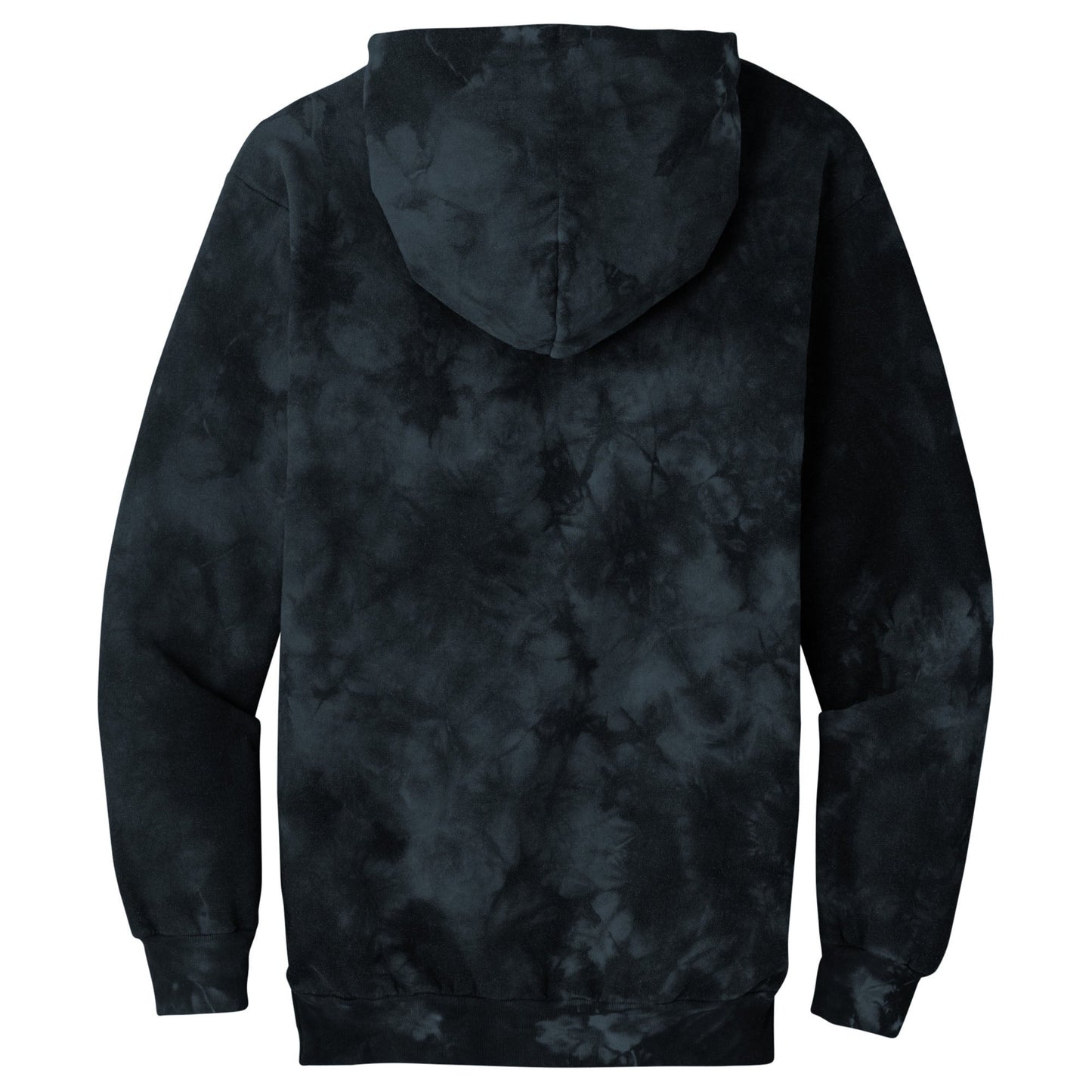 Black/Red Tie-Dye Hoodie - Port & Company - Unique Style