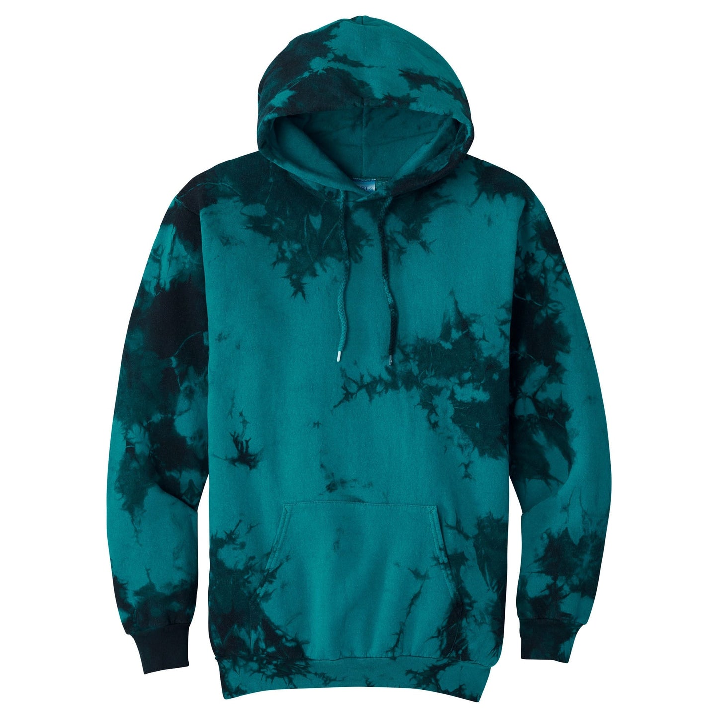 Black/Red Tie-Dye Hoodie - Port & Company - Unique Style