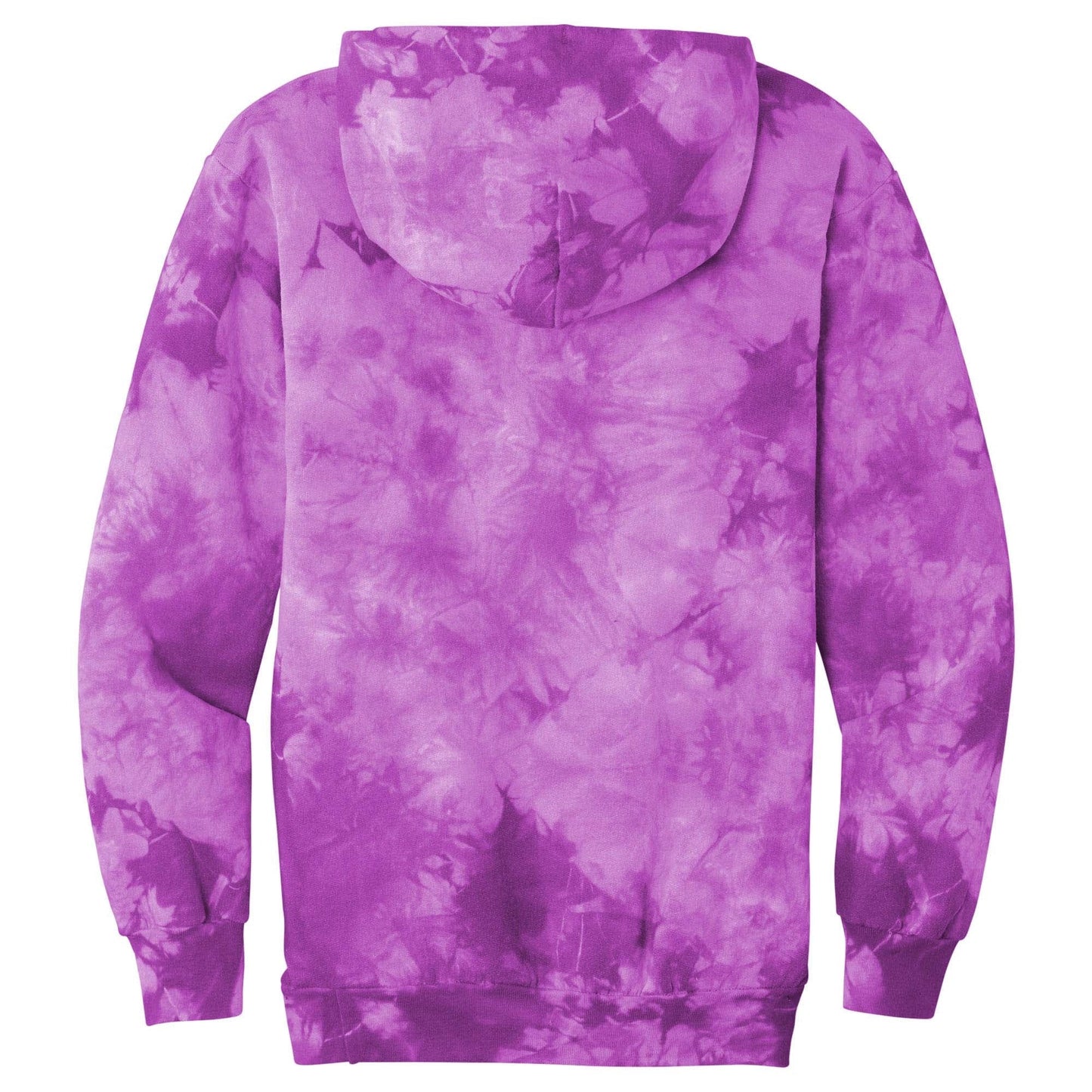 Black/Red Tie-Dye Hoodie - Port & Company - Unique Style