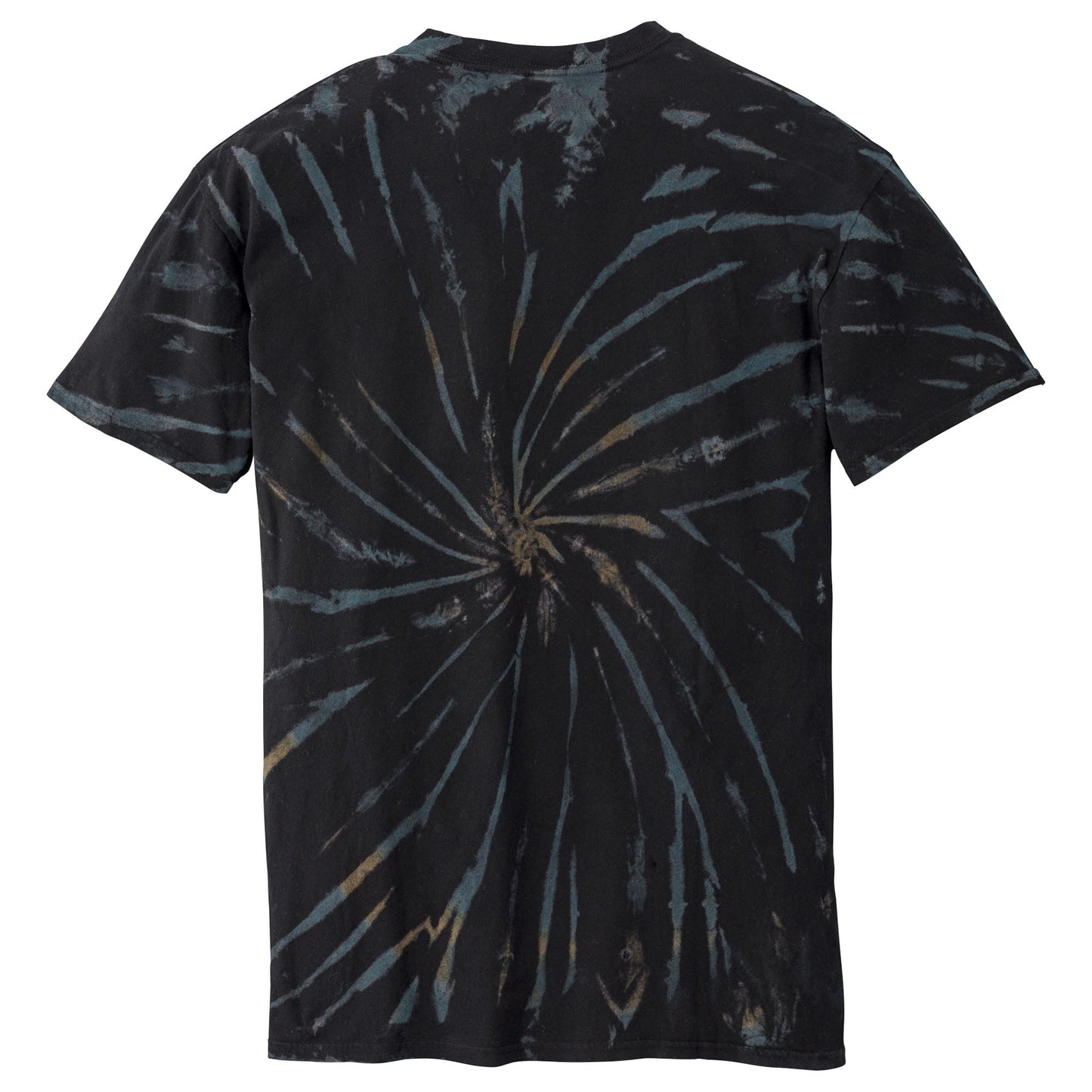 Black Galaxy Spiral T-Shirt - Port & Company - Vibrant Colors