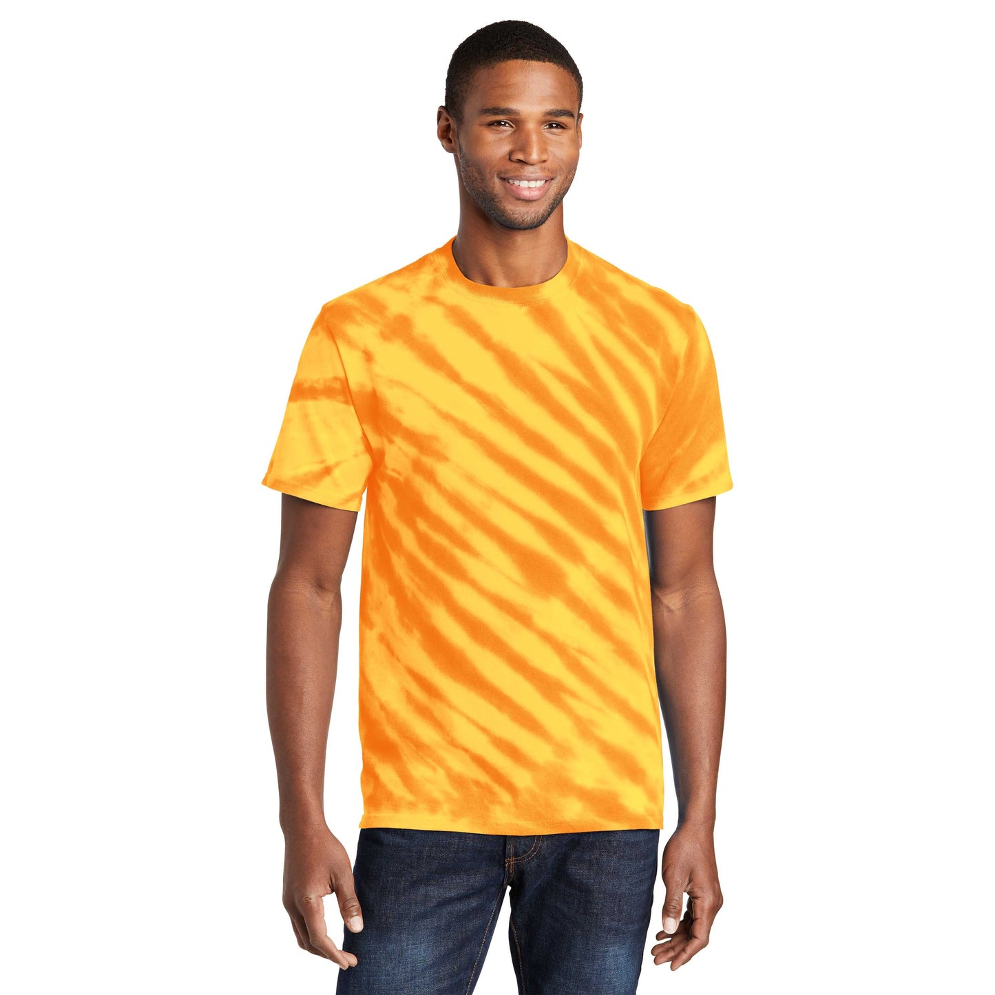 Black Tie-Dye T-Shirt - Port & Company - Vibrant Colors