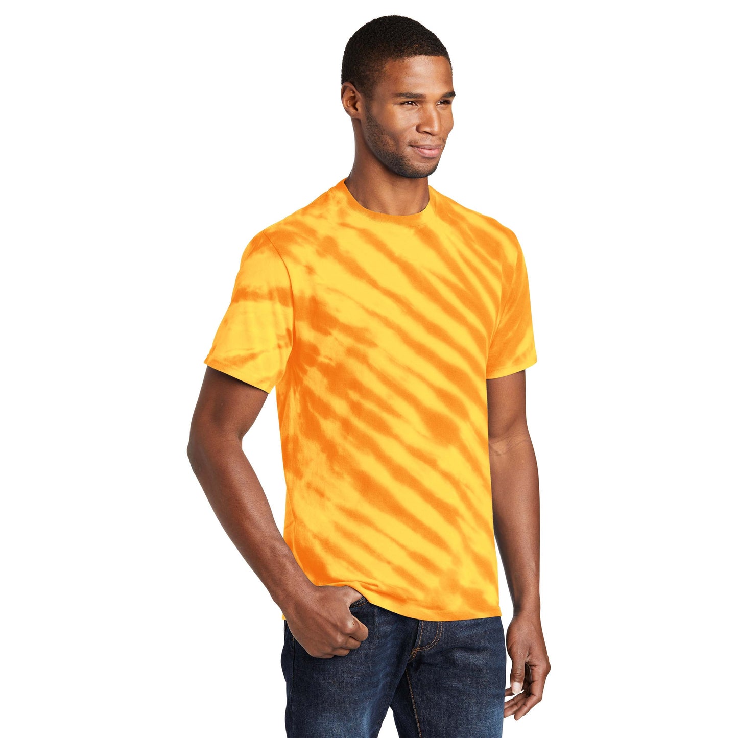 Black Tie-Dye T-Shirt - Port & Company - Vibrant Colors