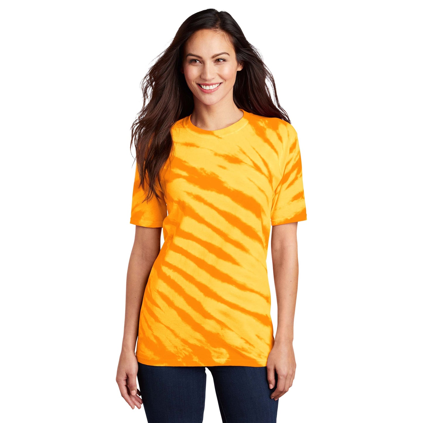 Black Tie-Dye T-Shirt - Port & Company - Vibrant Colors
