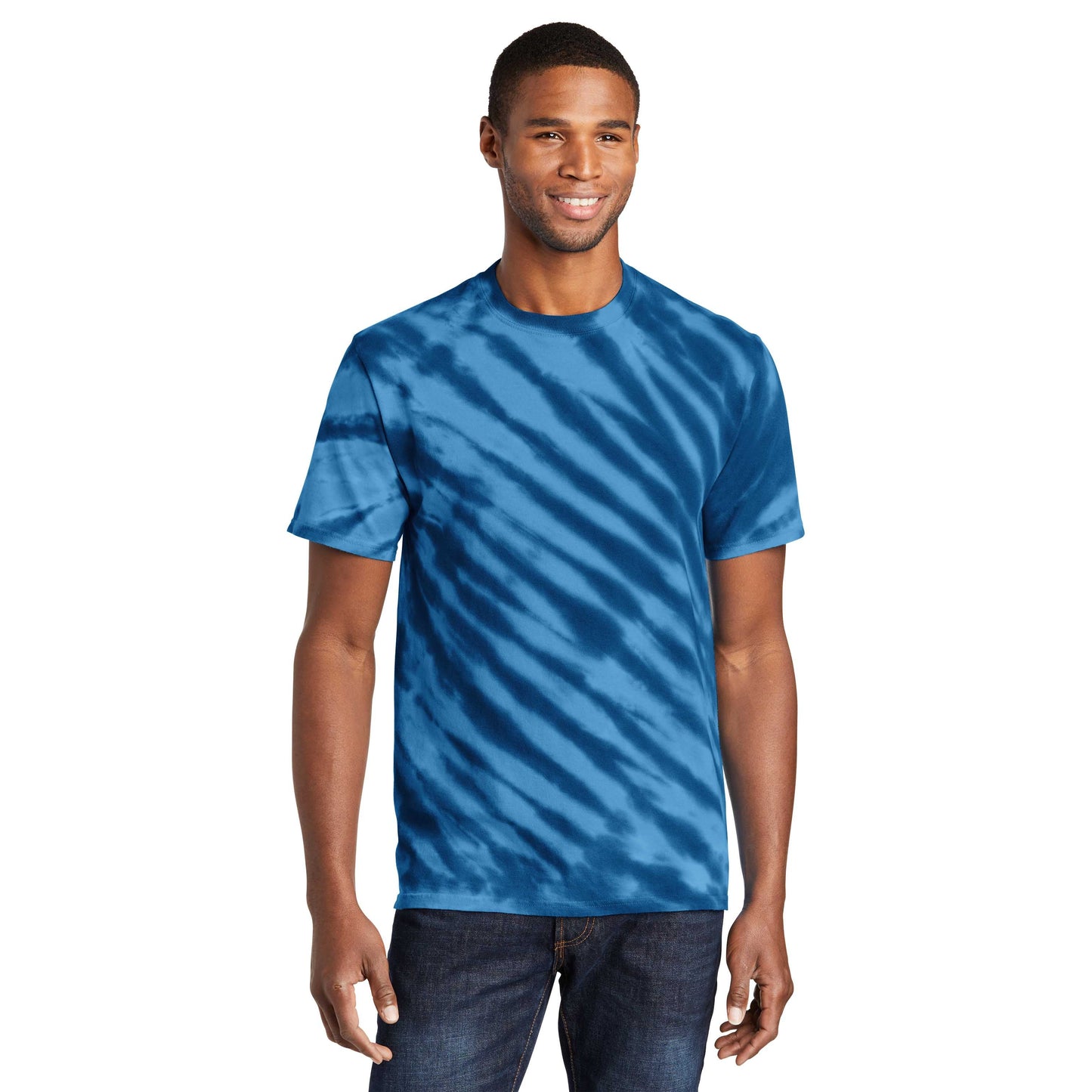 Black Tie-Dye T-Shirt - Port & Company - Vibrant Colors