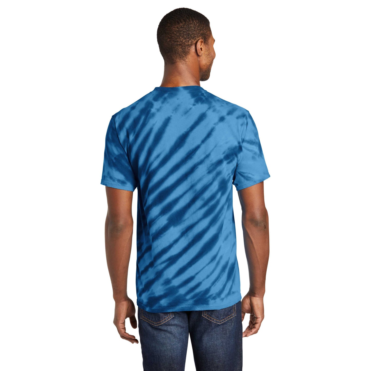 Black Tie-Dye T-Shirt - Port & Company - Vibrant Colors