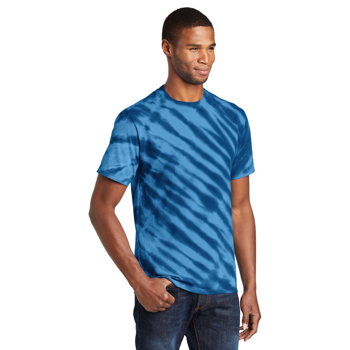Black Tie-Dye T-Shirt - Port & Company - Vibrant Colors