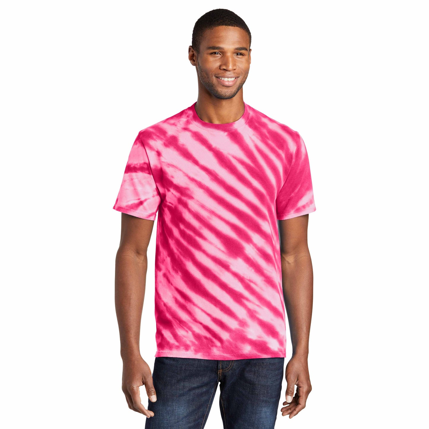 Black Tie-Dye T-Shirt - Port & Company - Vibrant Colors