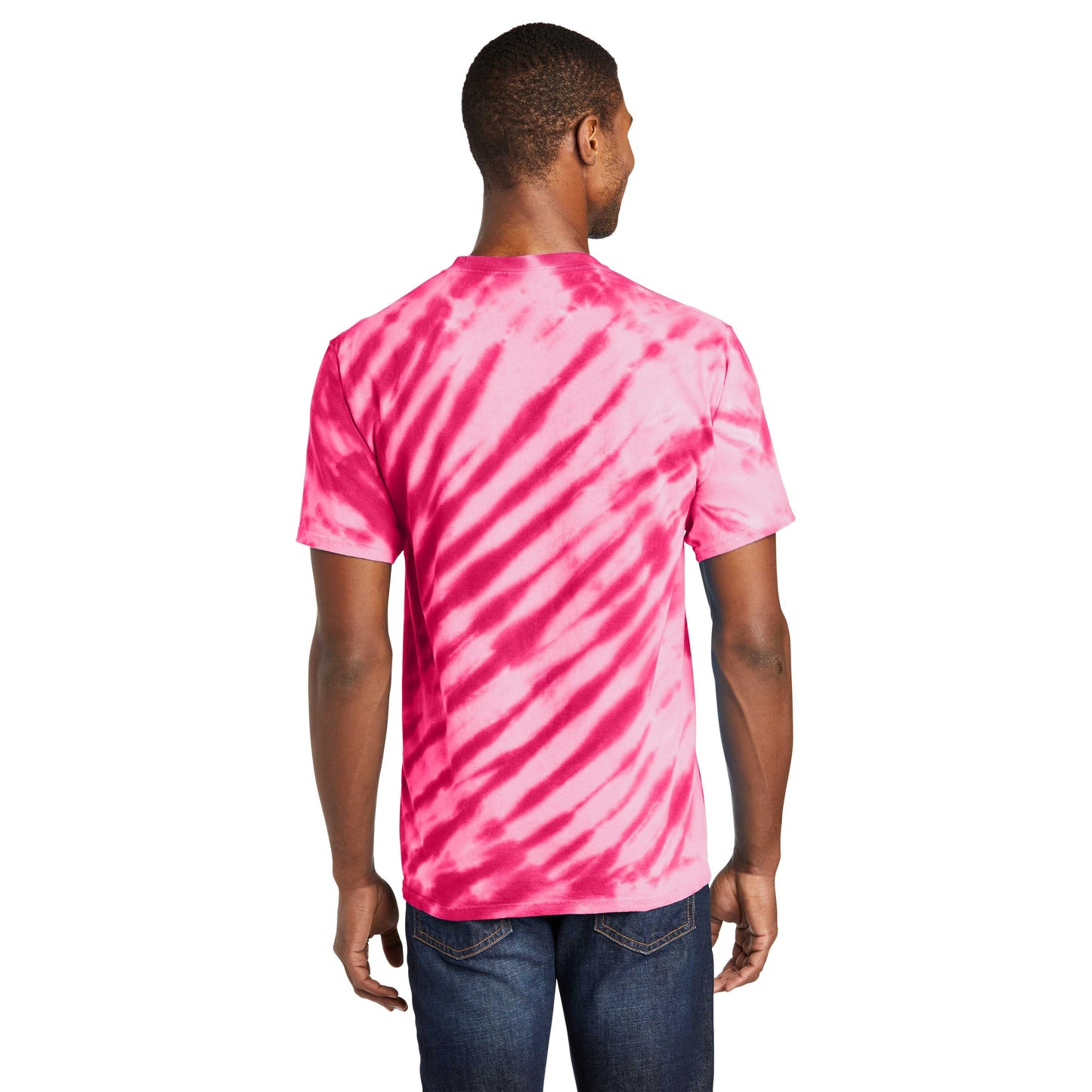 Black Tie-Dye T-Shirt - Port & Company - Vibrant Colors