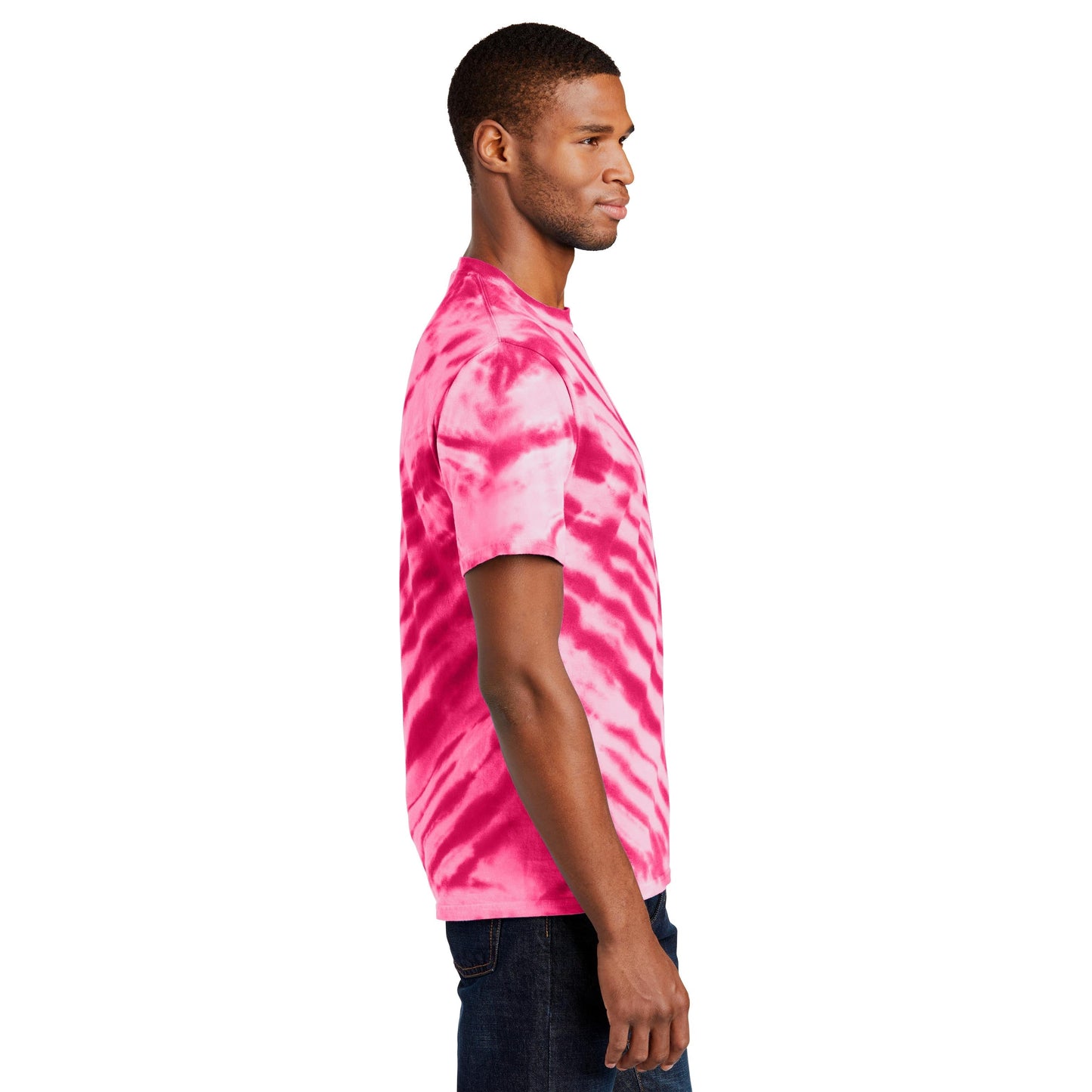 Black Tie-Dye T-Shirt - Port & Company - Vibrant Colors