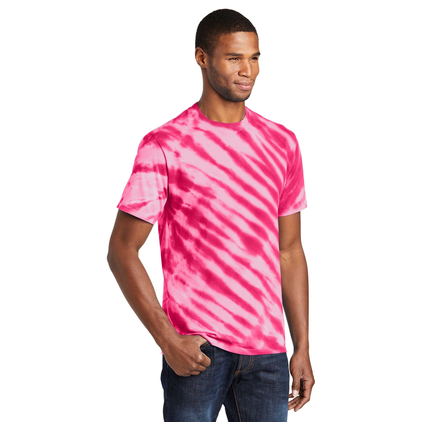 Black Tie-Dye T-Shirt - Port & Company - Vibrant Colors