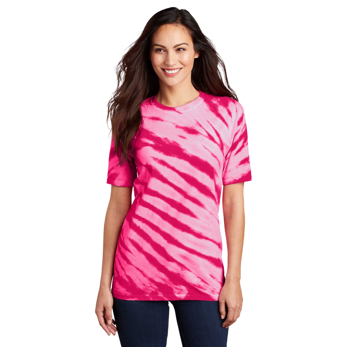 Black Tie-Dye T-Shirt - Port & Company - Vibrant Colors