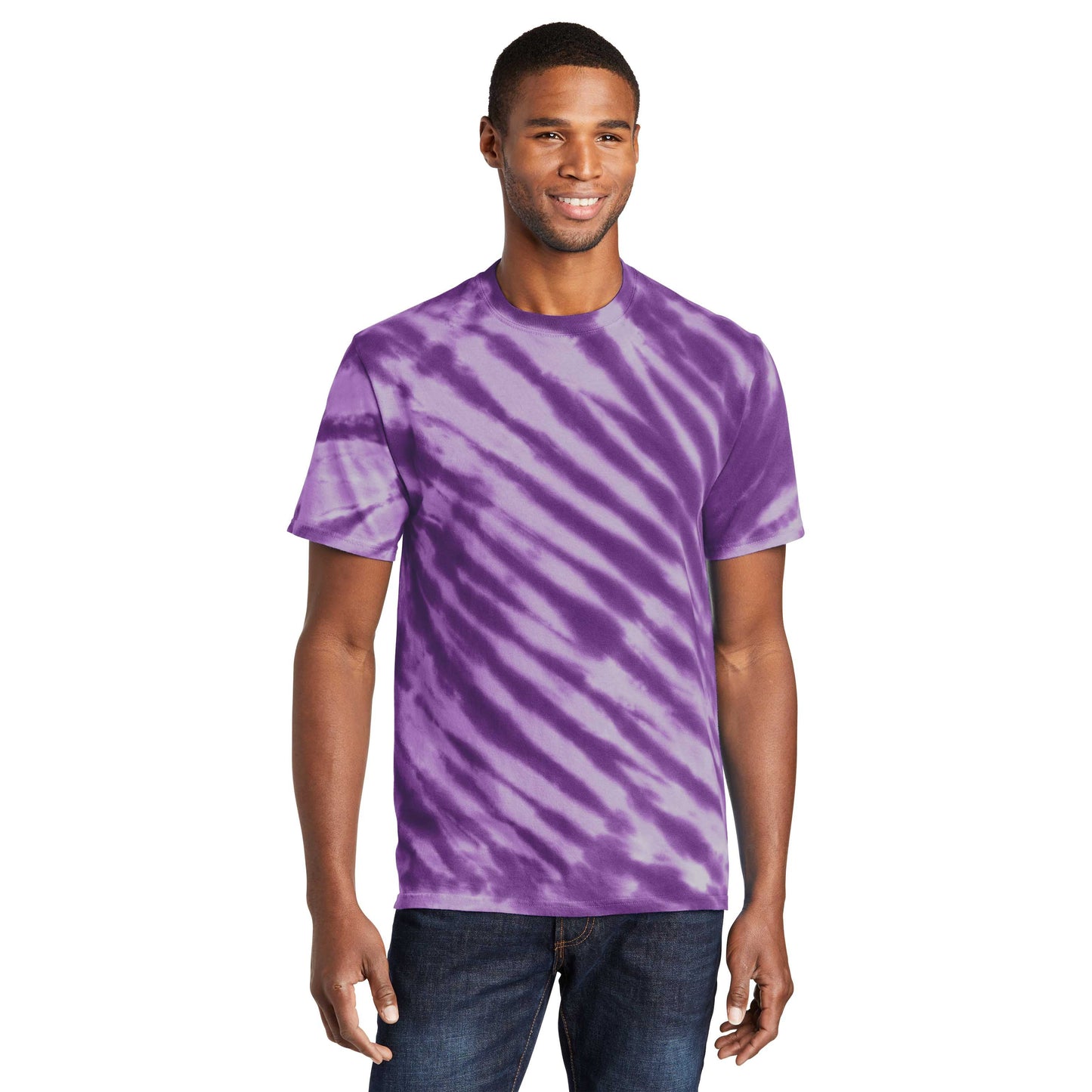 Black Tie-Dye T-Shirt - Port & Company - Vibrant Colors
