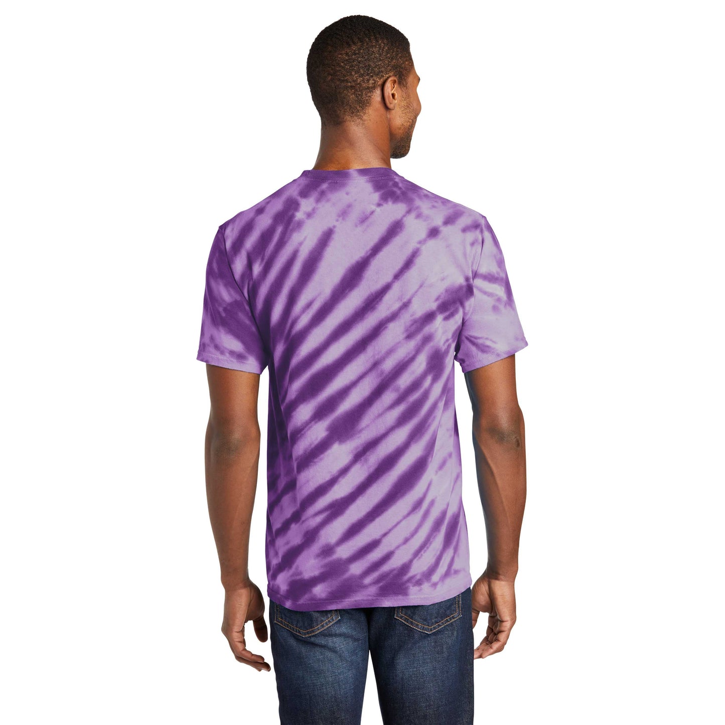 Black Tie-Dye T-Shirt - Port & Company - Vibrant Colors