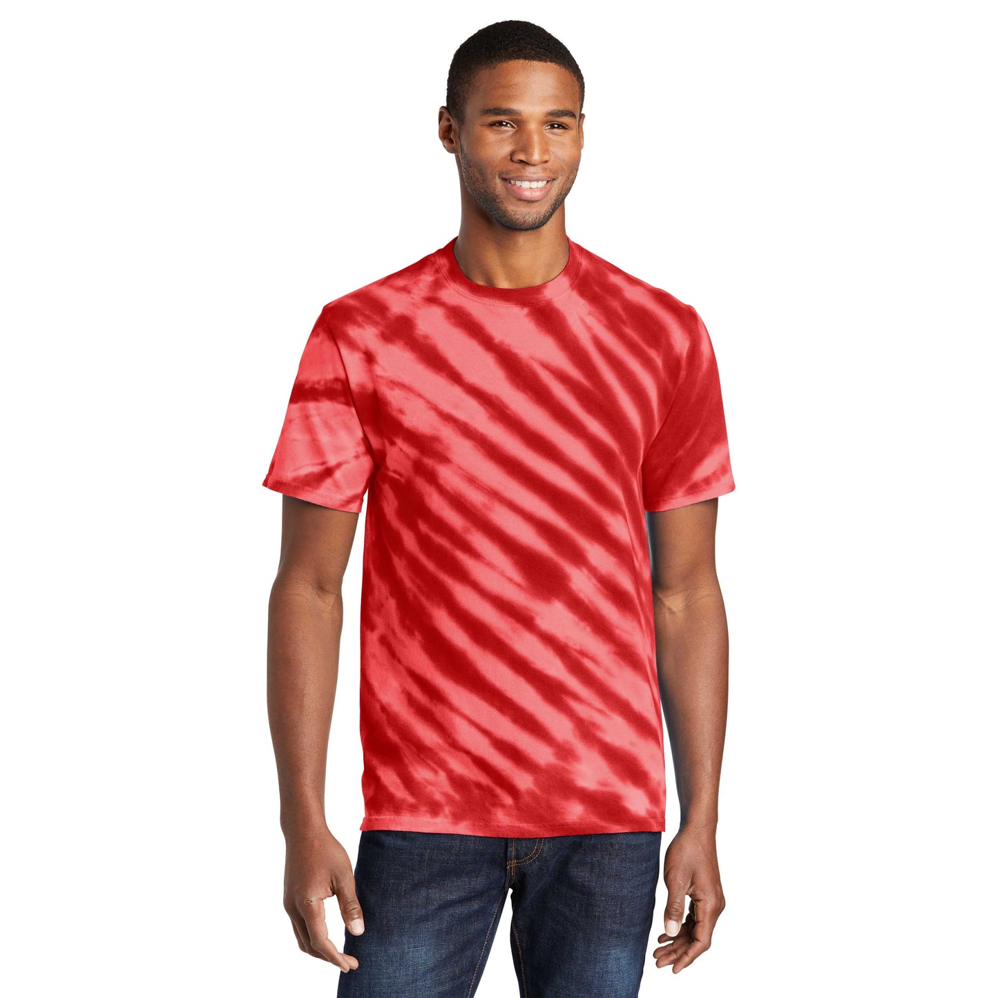 Black Tie-Dye T-Shirt - Port & Company - Vibrant Colors