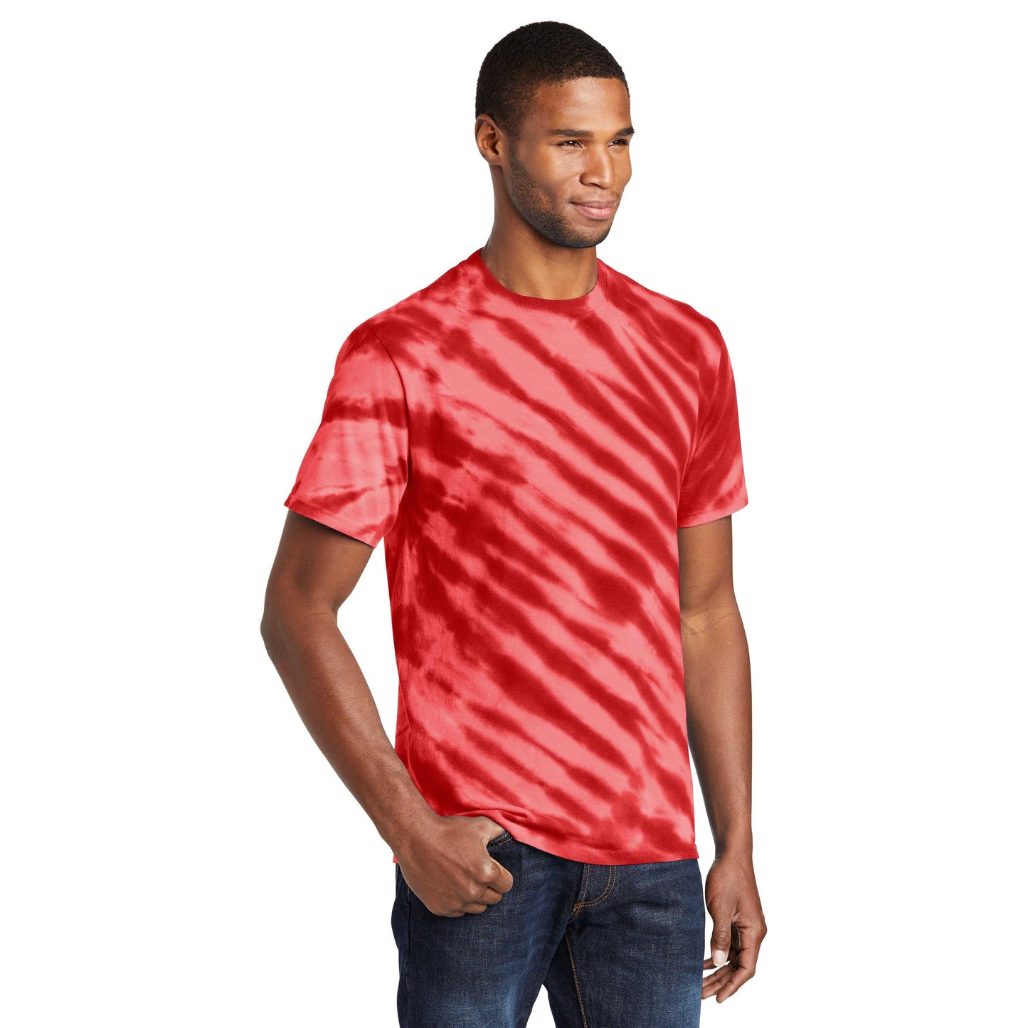 Black Tie-Dye T-Shirt - Port & Company - Vibrant Colors