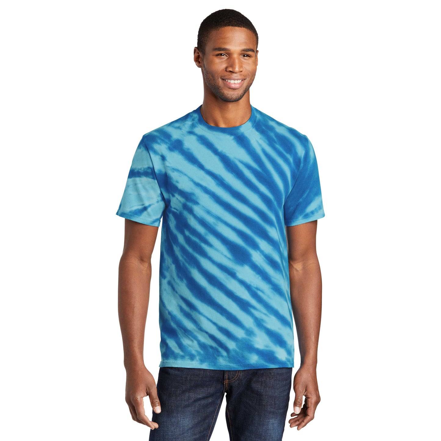 Black Tie-Dye T-Shirt - Port & Company - Vibrant Colors