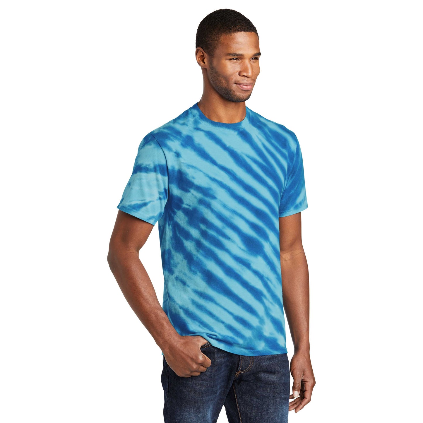 Black Tie-Dye T-Shirt - Port & Company - Vibrant Colors