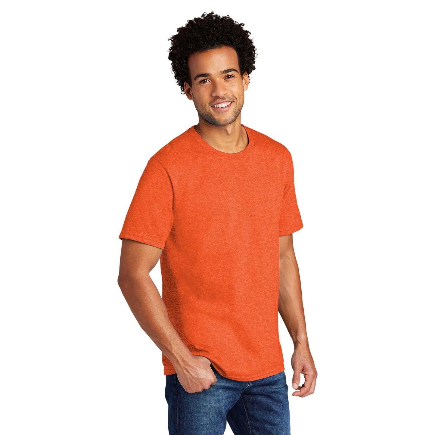 Black Heather T-Shirt - Port & Company - Comfortable Tee