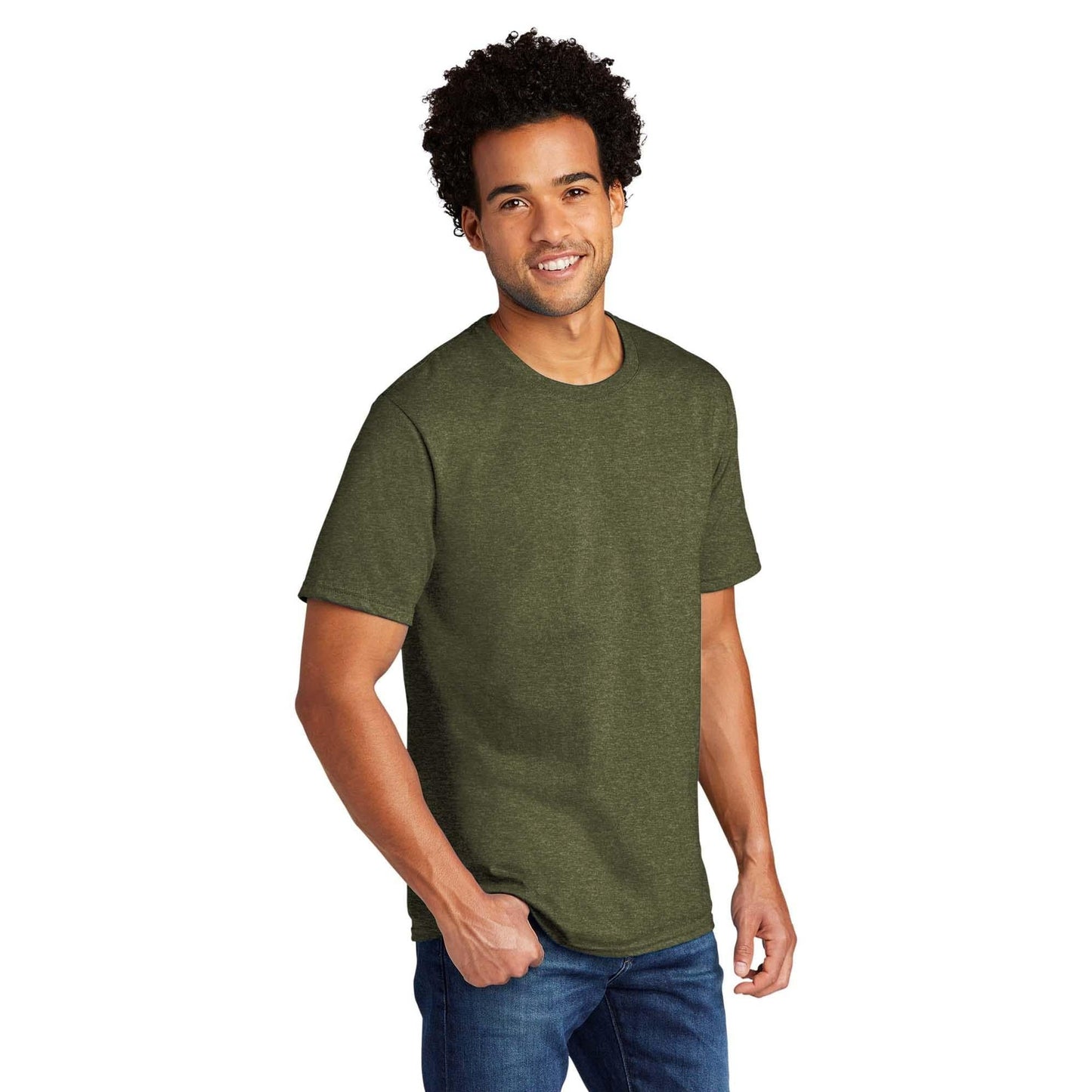 Black Heather T-Shirt - Port & Company - Comfortable Tee