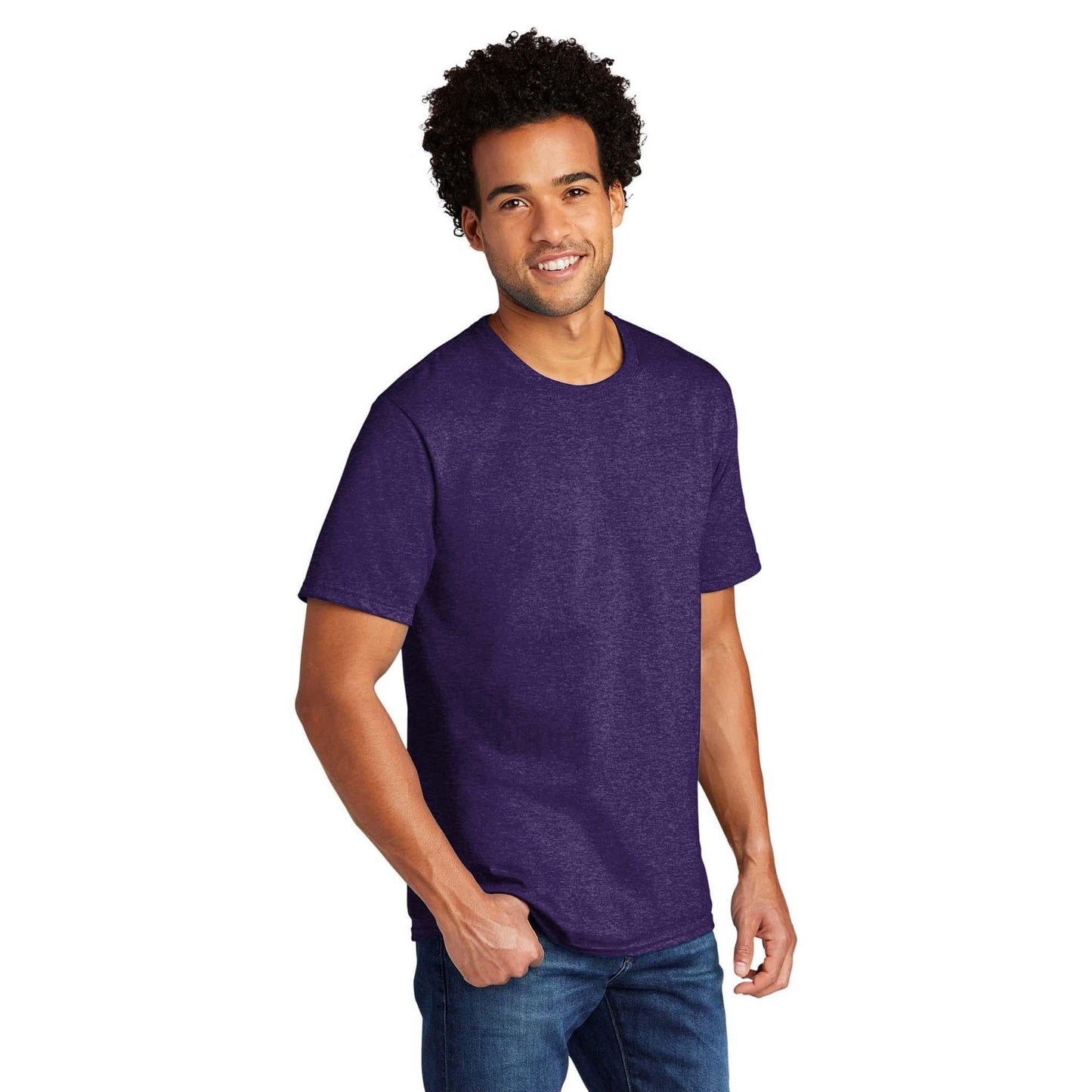 Black Heather T-Shirt - Port & Company - Comfortable Tee