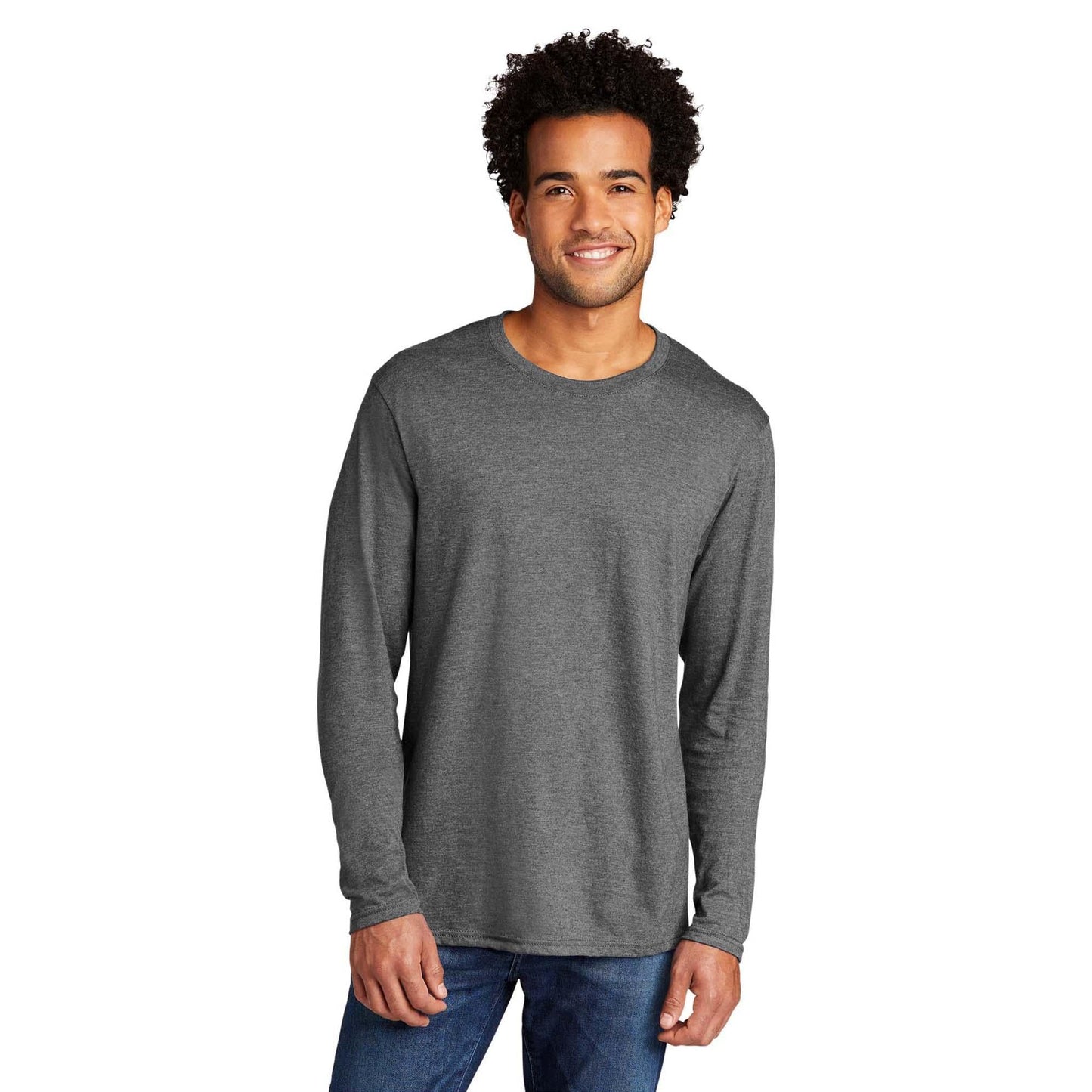 Black Heather T-Shirt - Port & Company - Comfortable Blend