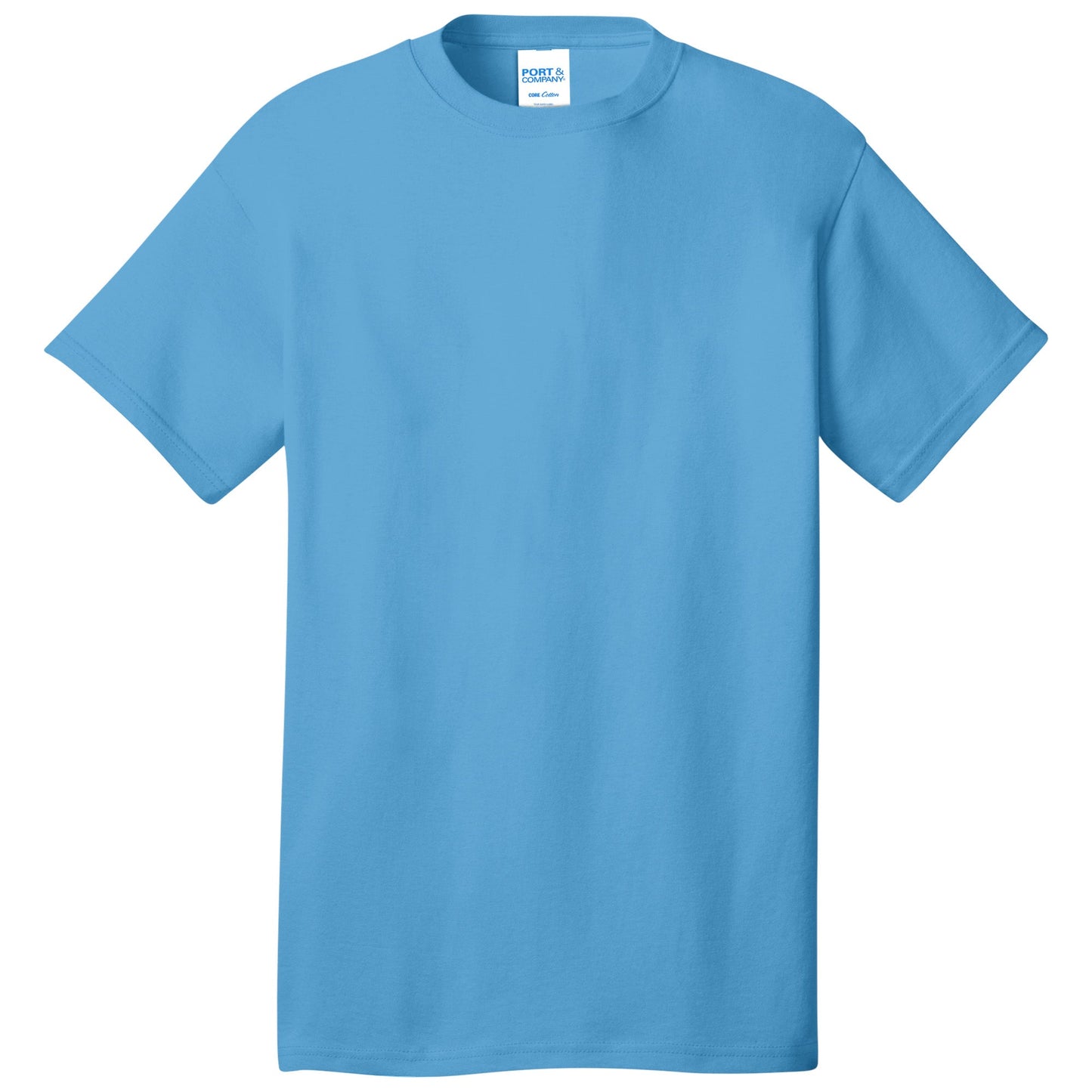 Aquatic Blue T-Shirt - Port & Company - Soft Cotton