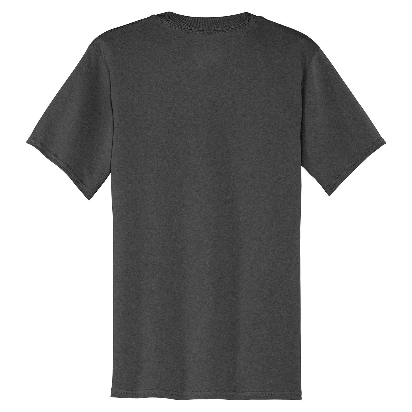 Dark Heather Grey T-Shirt - Port & Company - Stylish V-Neck