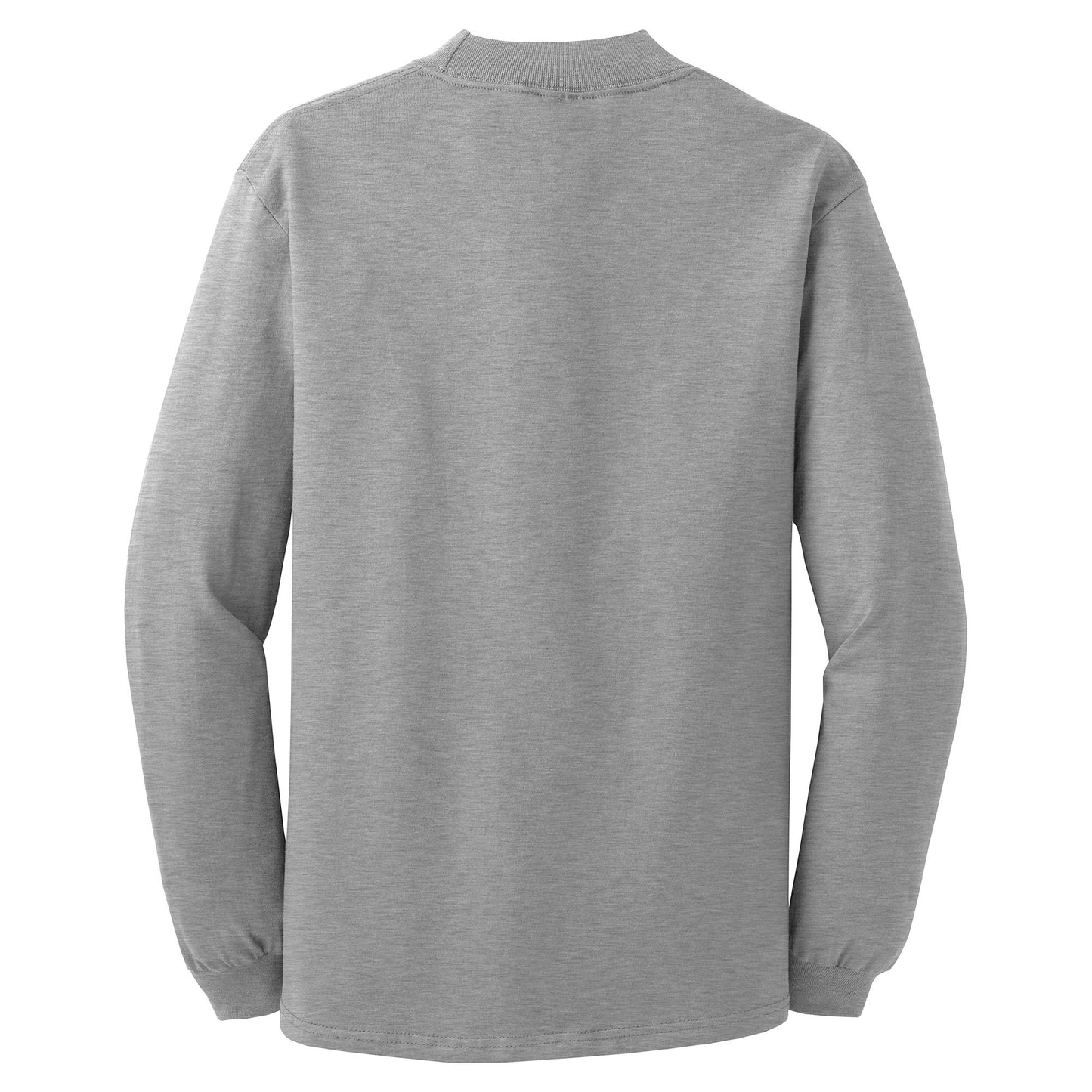 White Sweatshirts - Soft Mock Turtleneck - Port & Company - Stylish Comfort