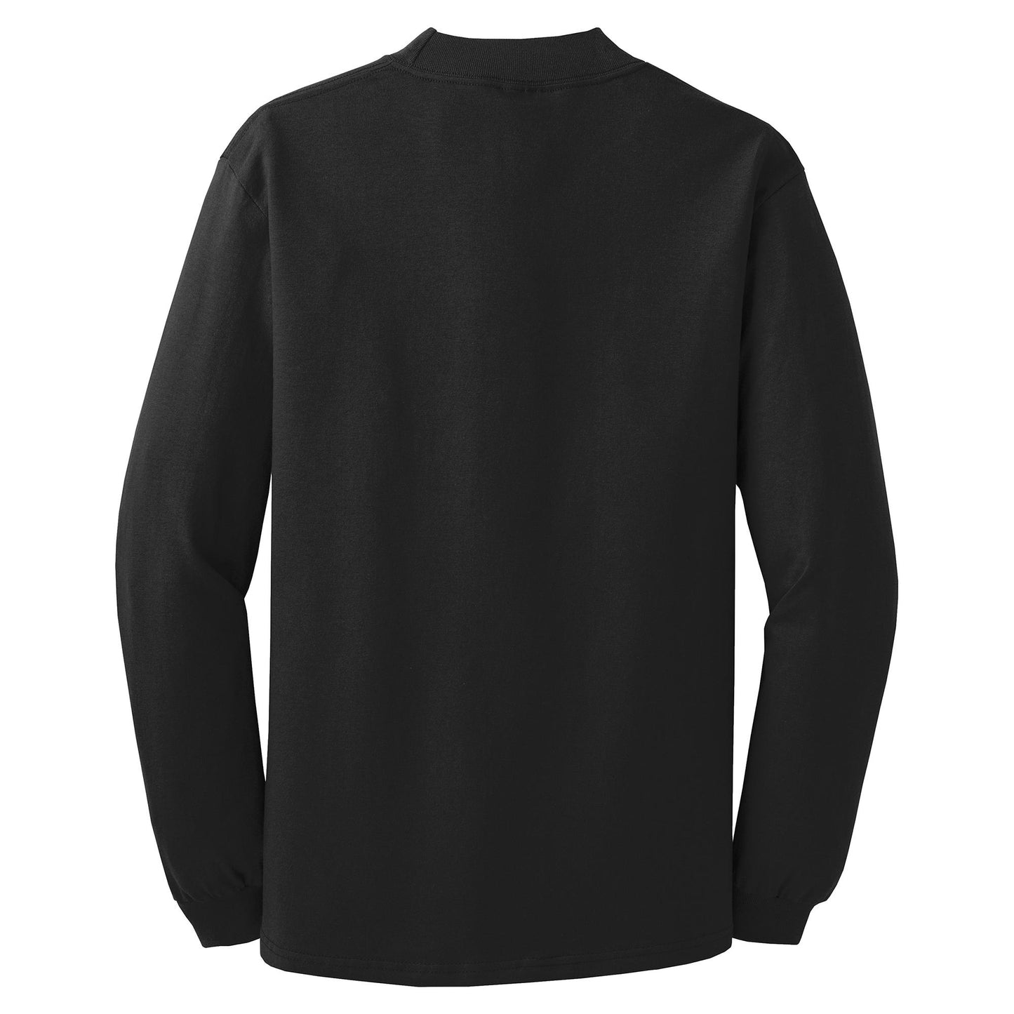White Sweatshirts - Soft Mock Turtleneck - Port & Company - Stylish Comfort