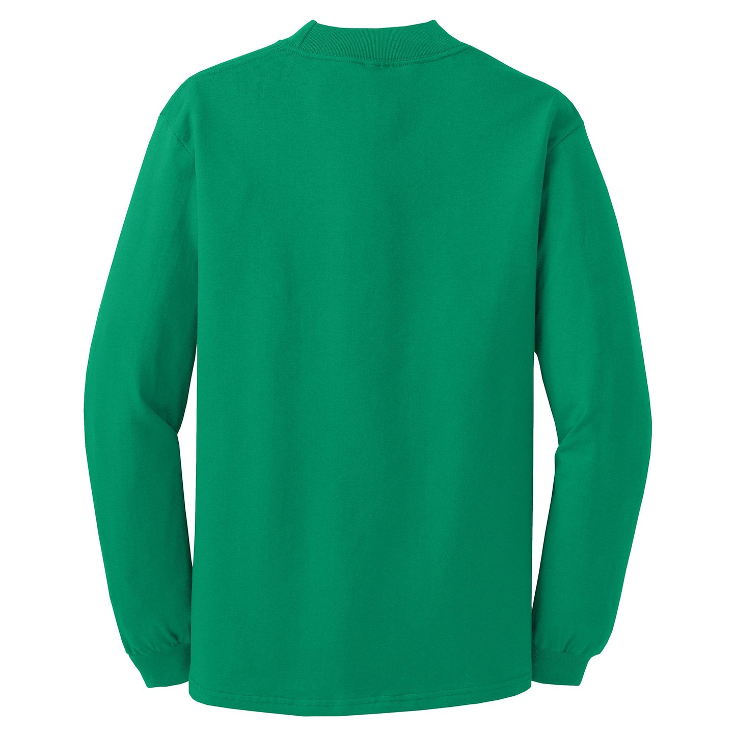 White Sweatshirts - Soft Mock Turtleneck - Port & Company - Stylish Comfort